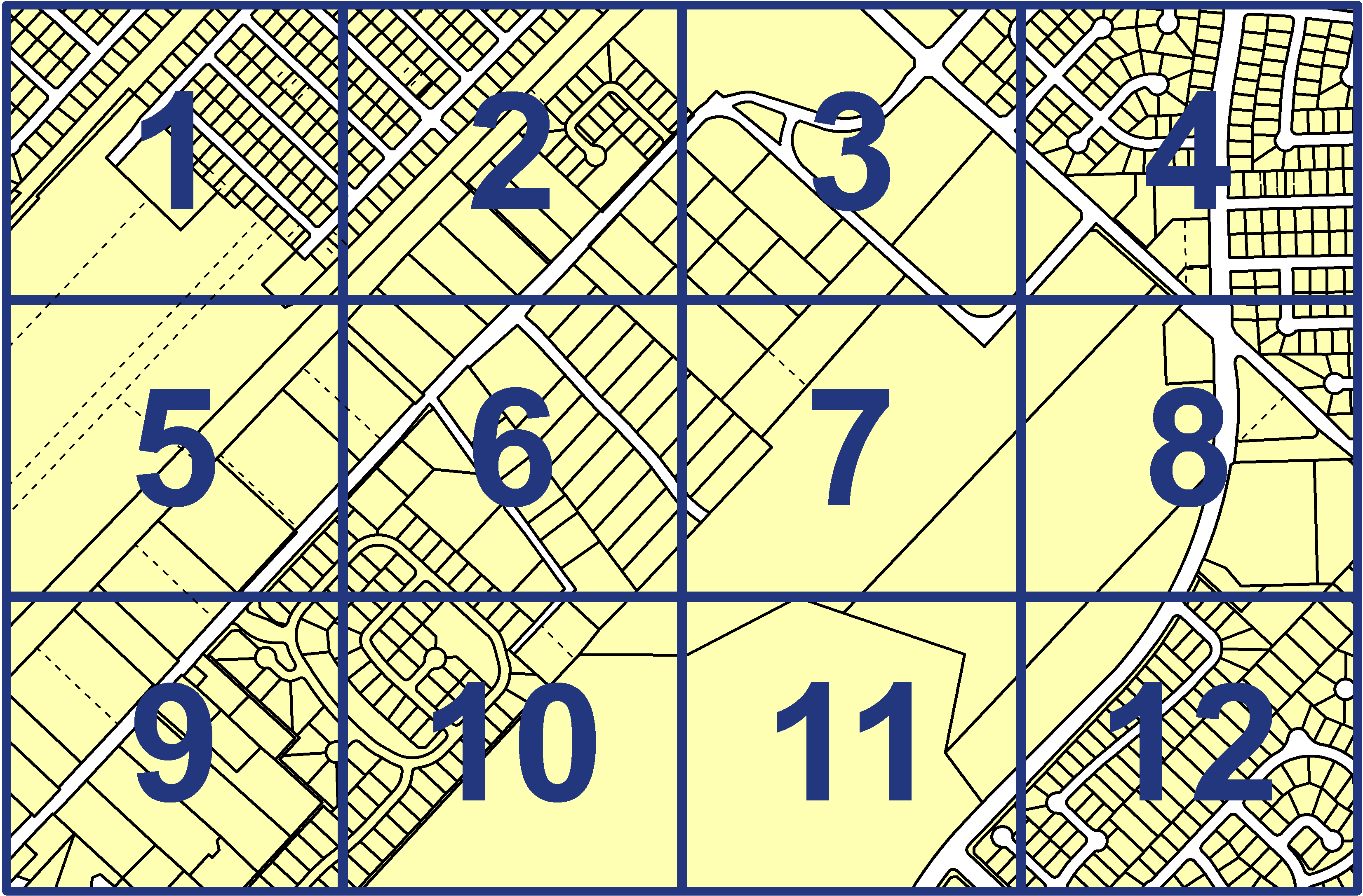 quarter facet map