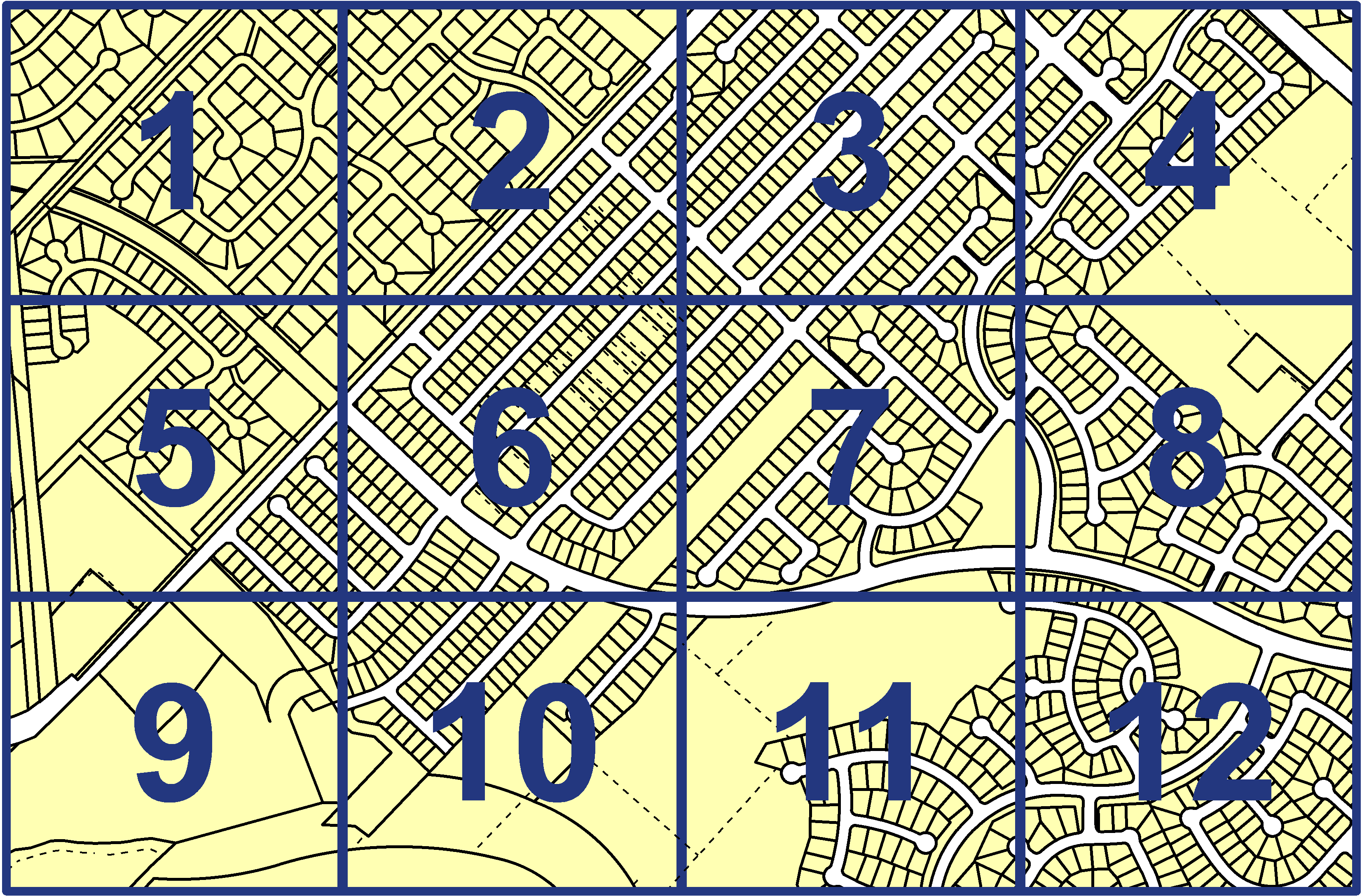 quarter facet map