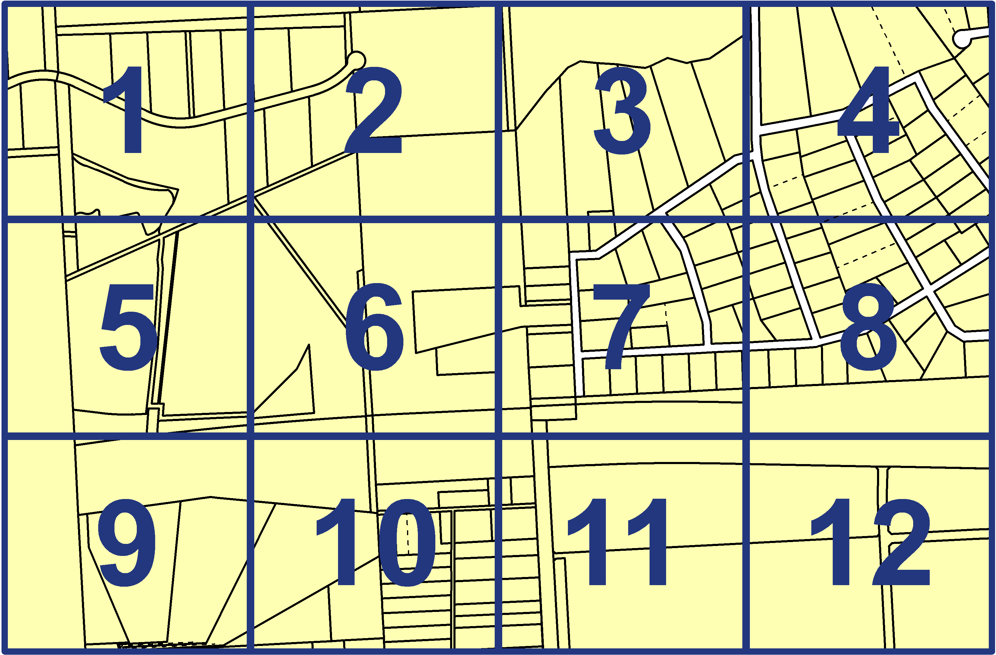 quarter facet map