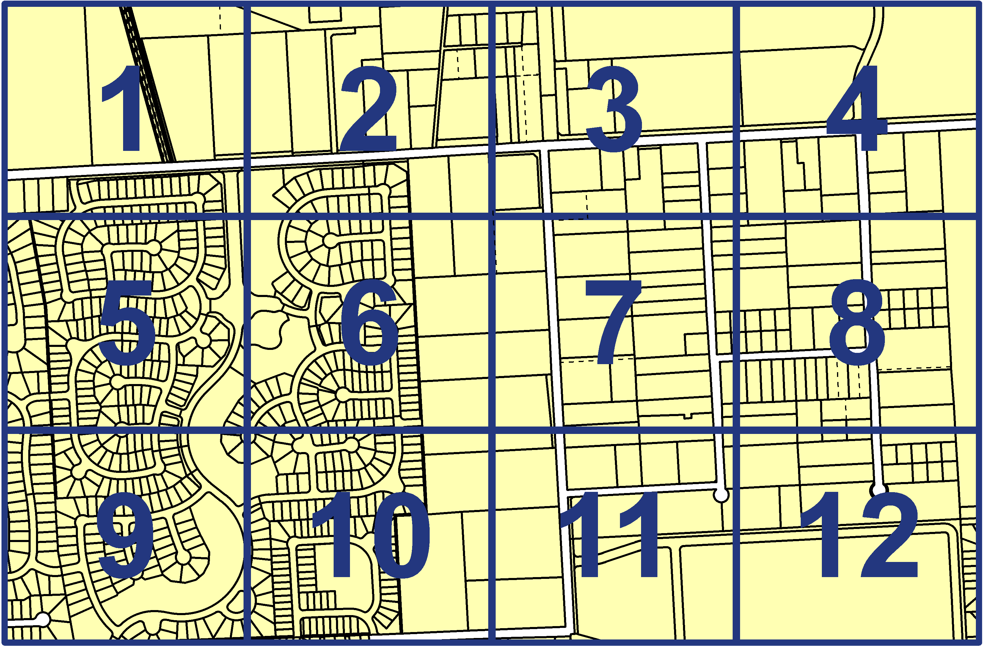 quarter facet map