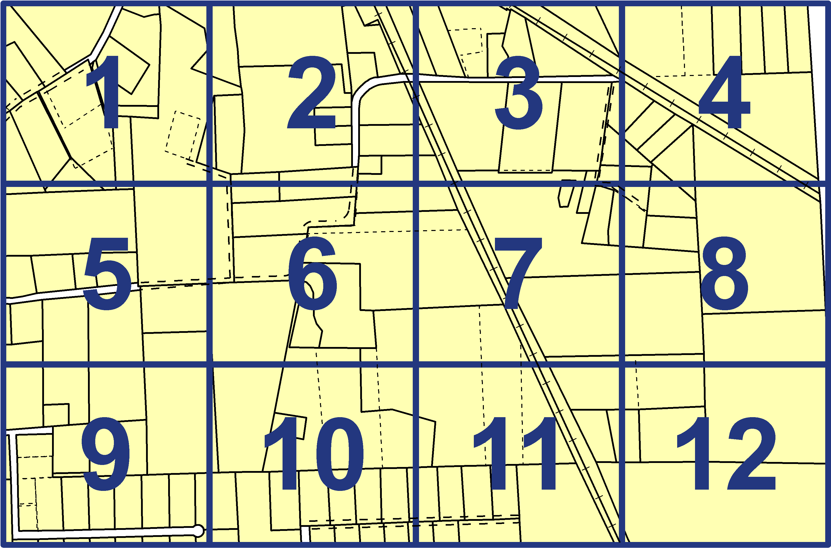 quarter facet map