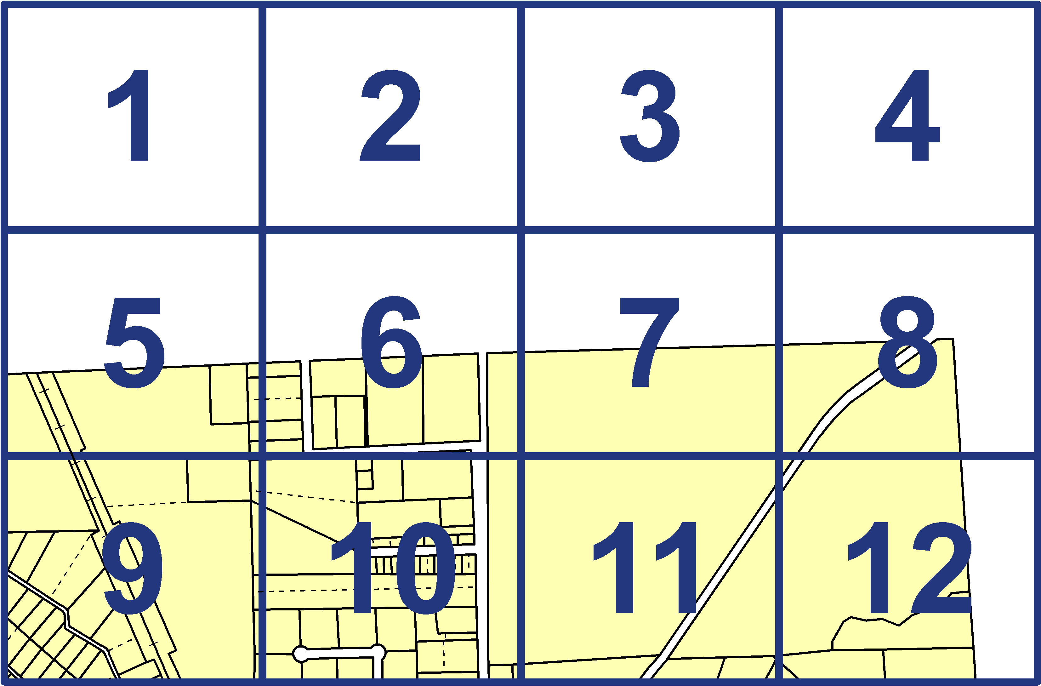 quarter facet map