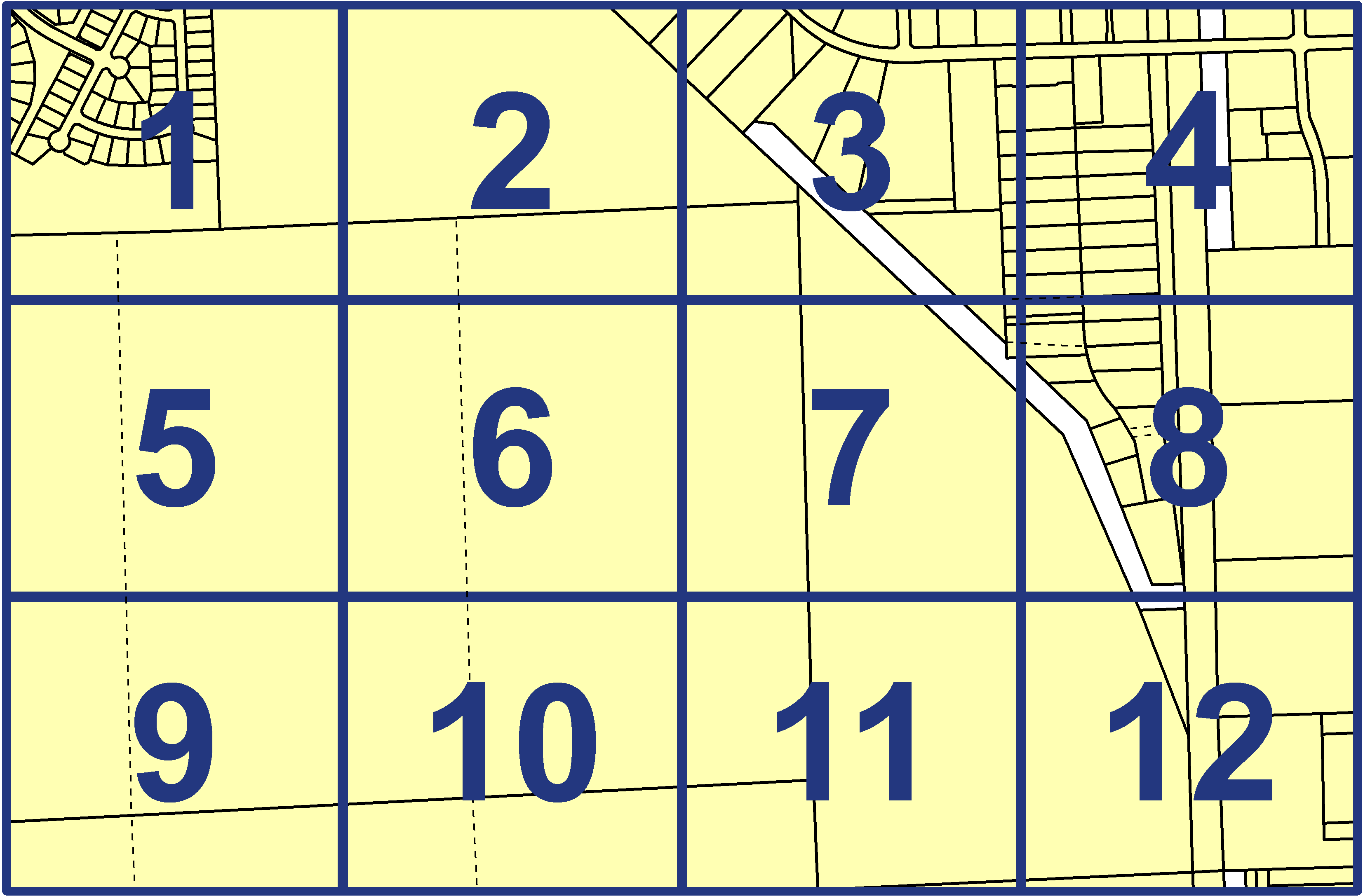 quarter facet map