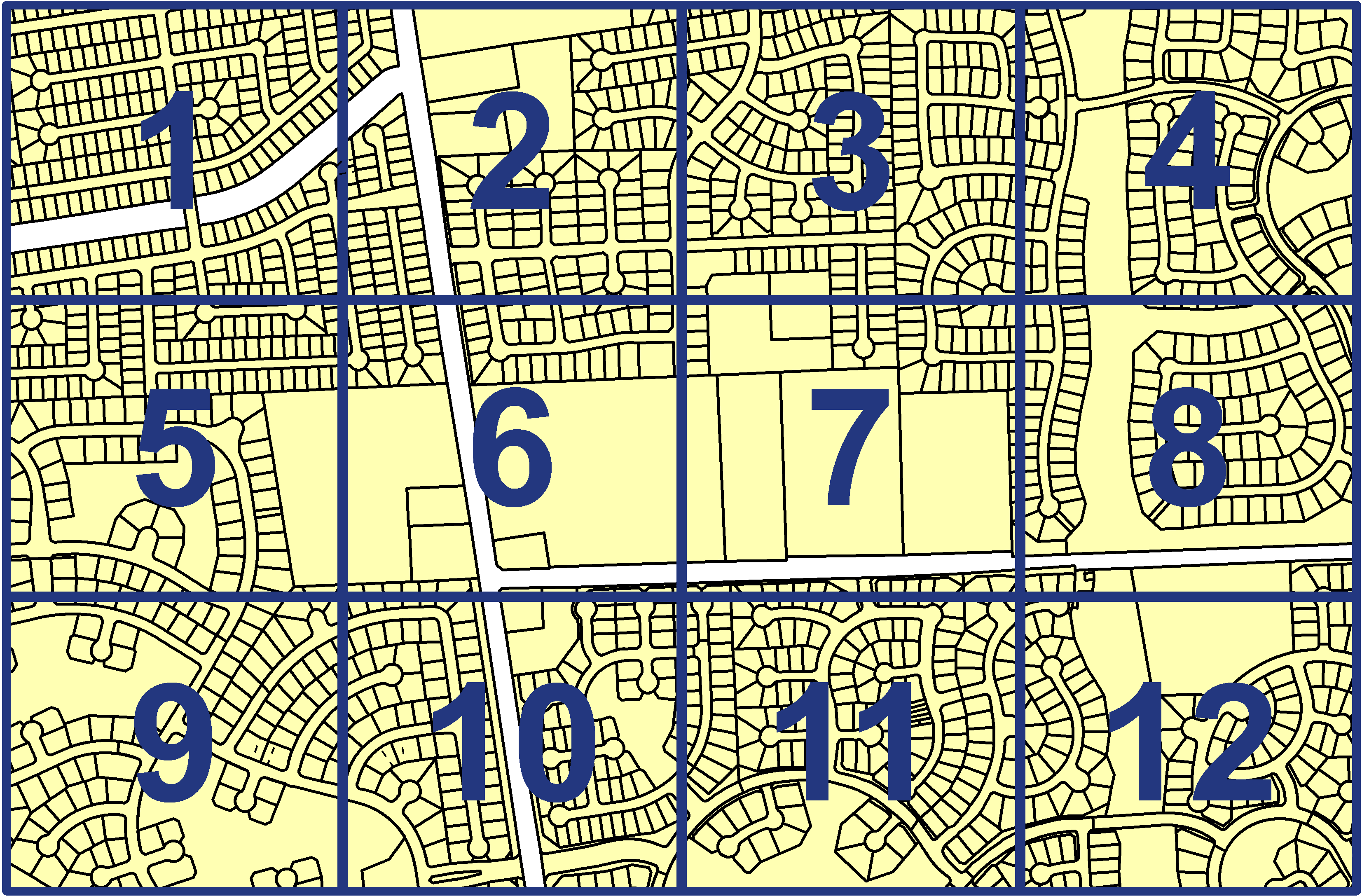 quarter facet map