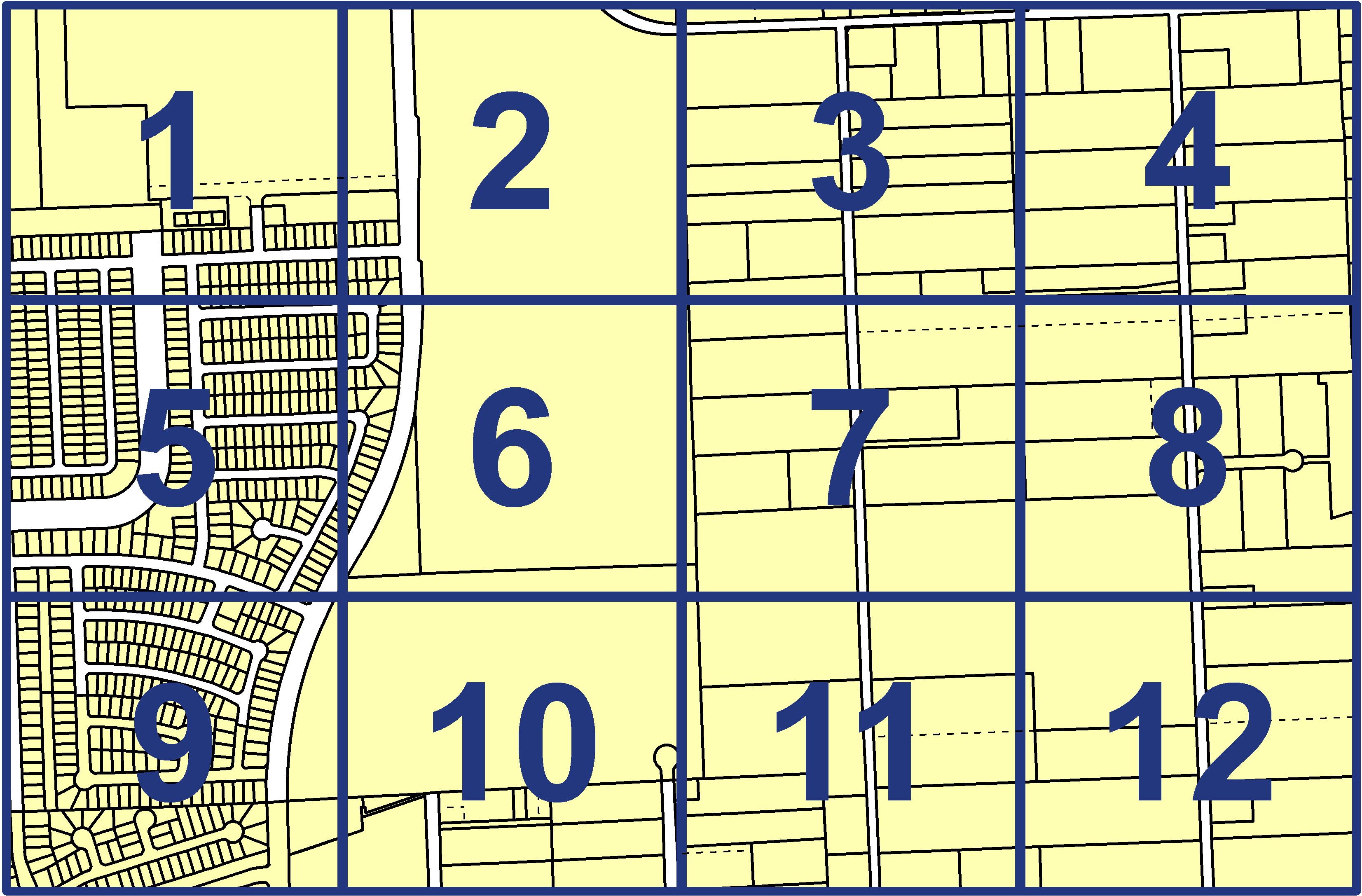 quarter facet map