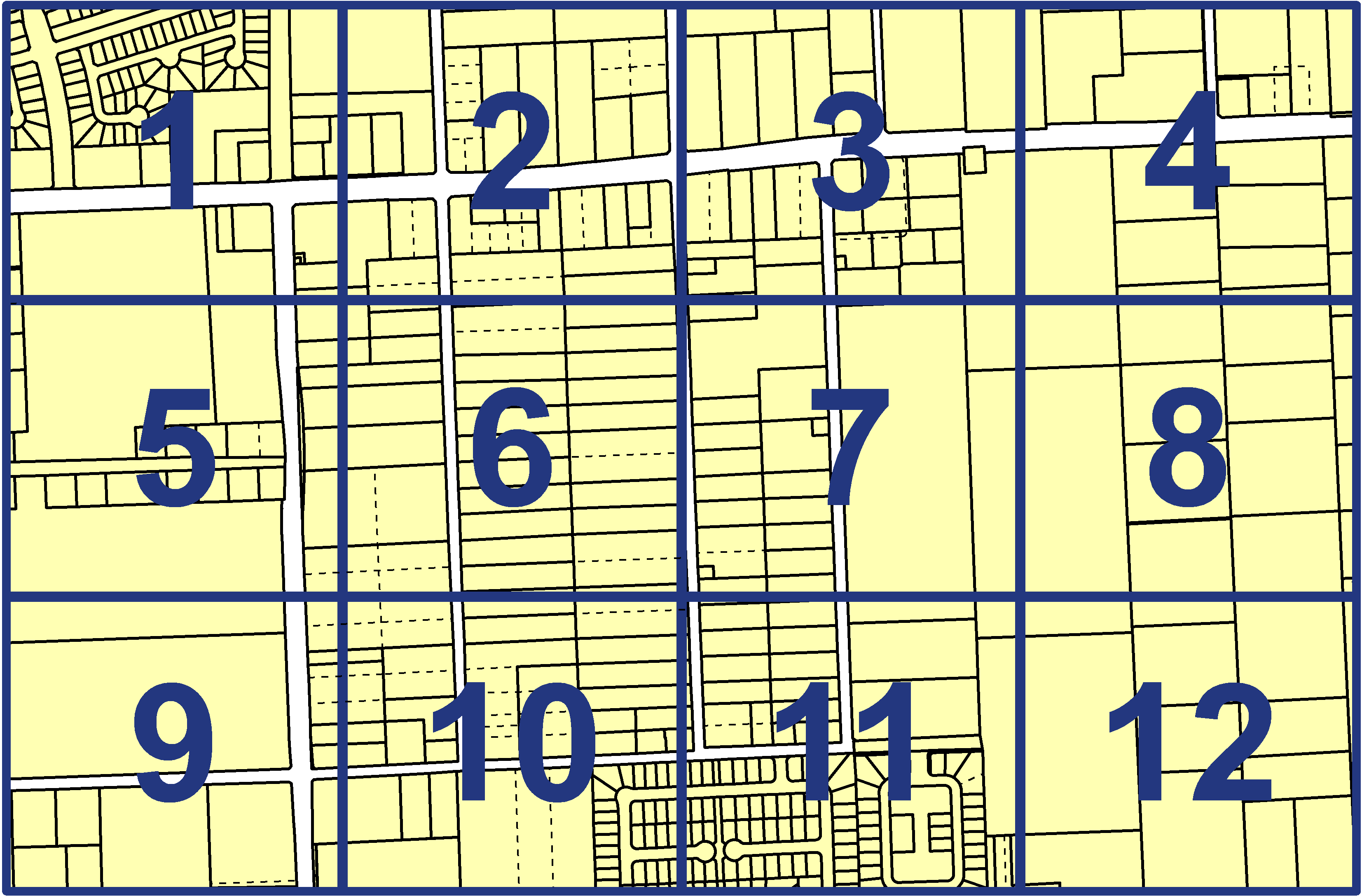 quarter facet map