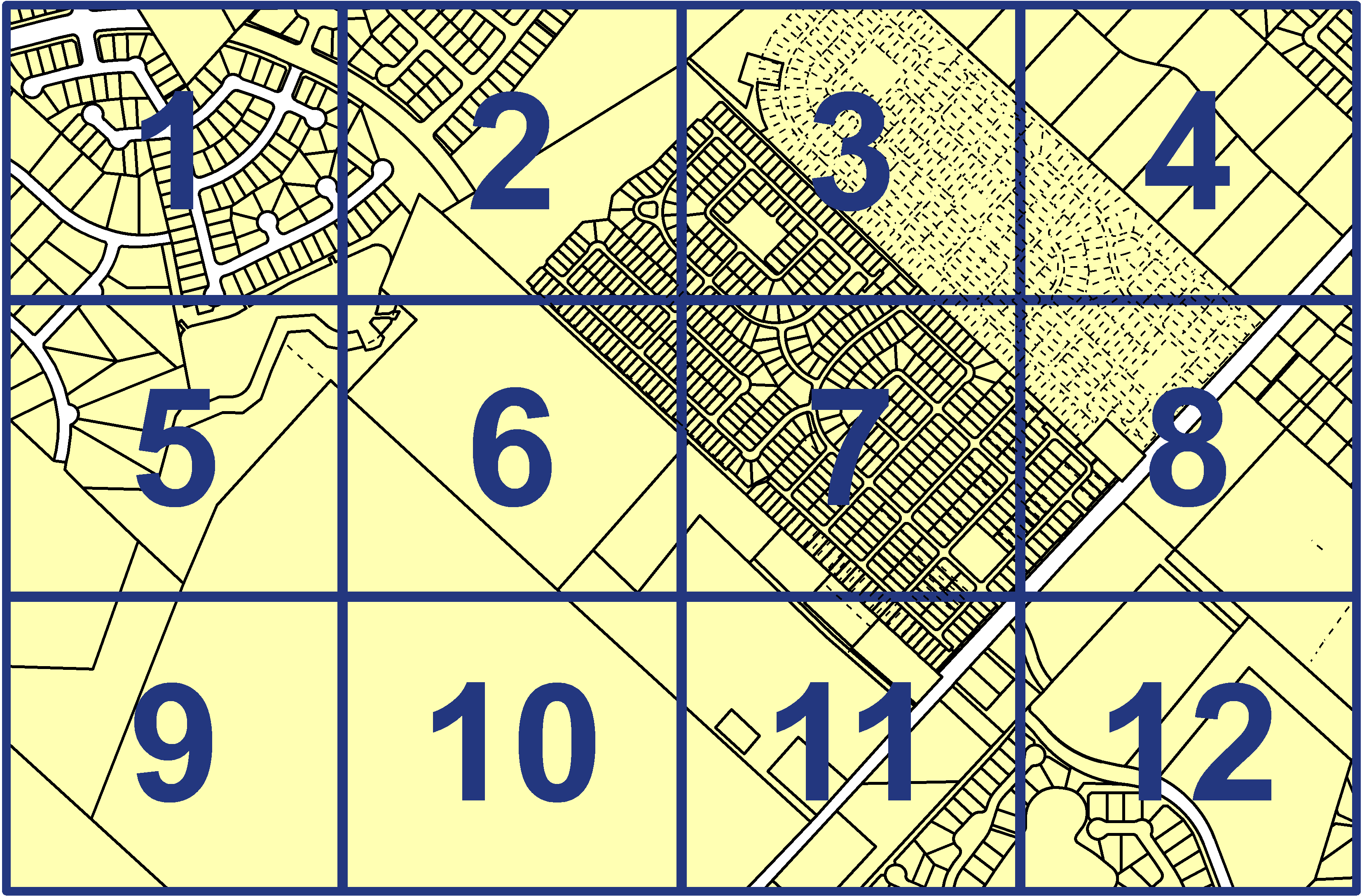 quarter facet map