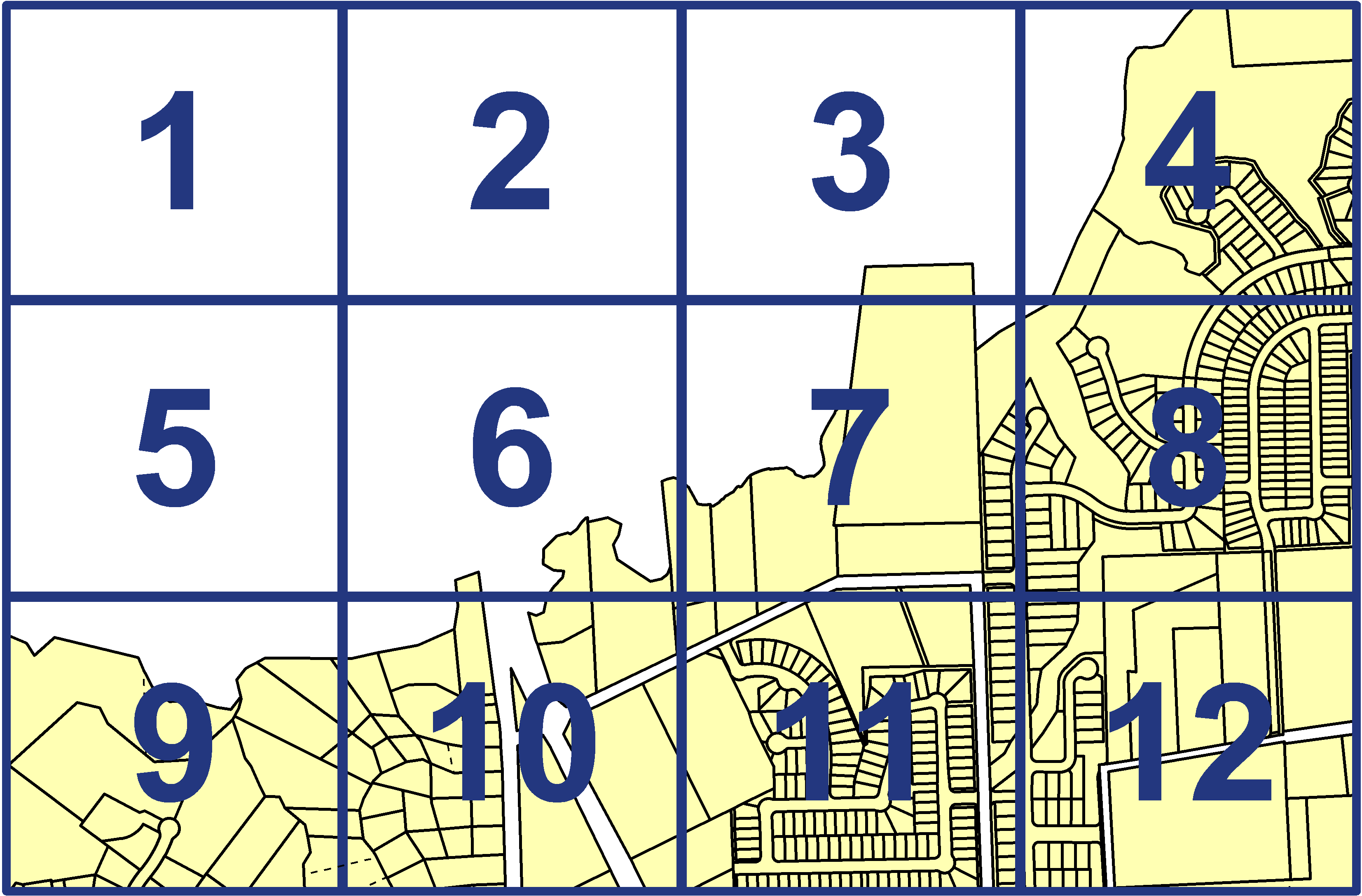 quarter facet map