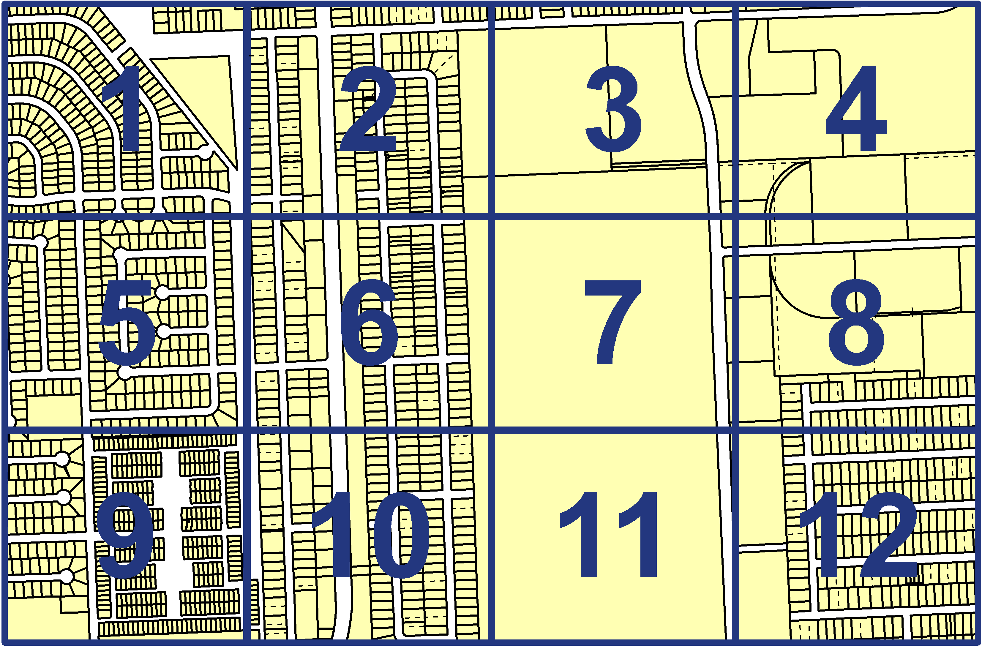 quarter facet map