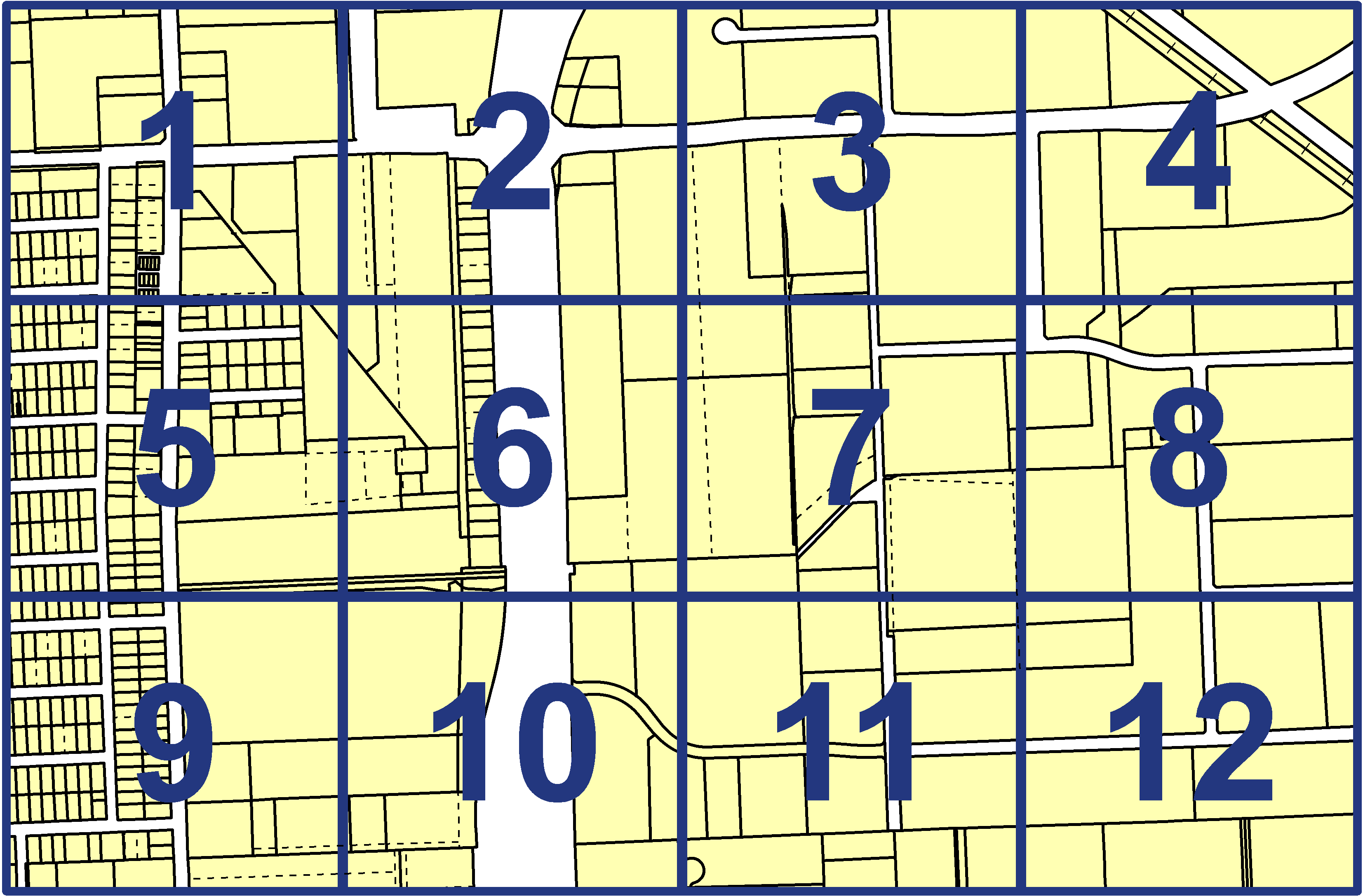 quarter facet map