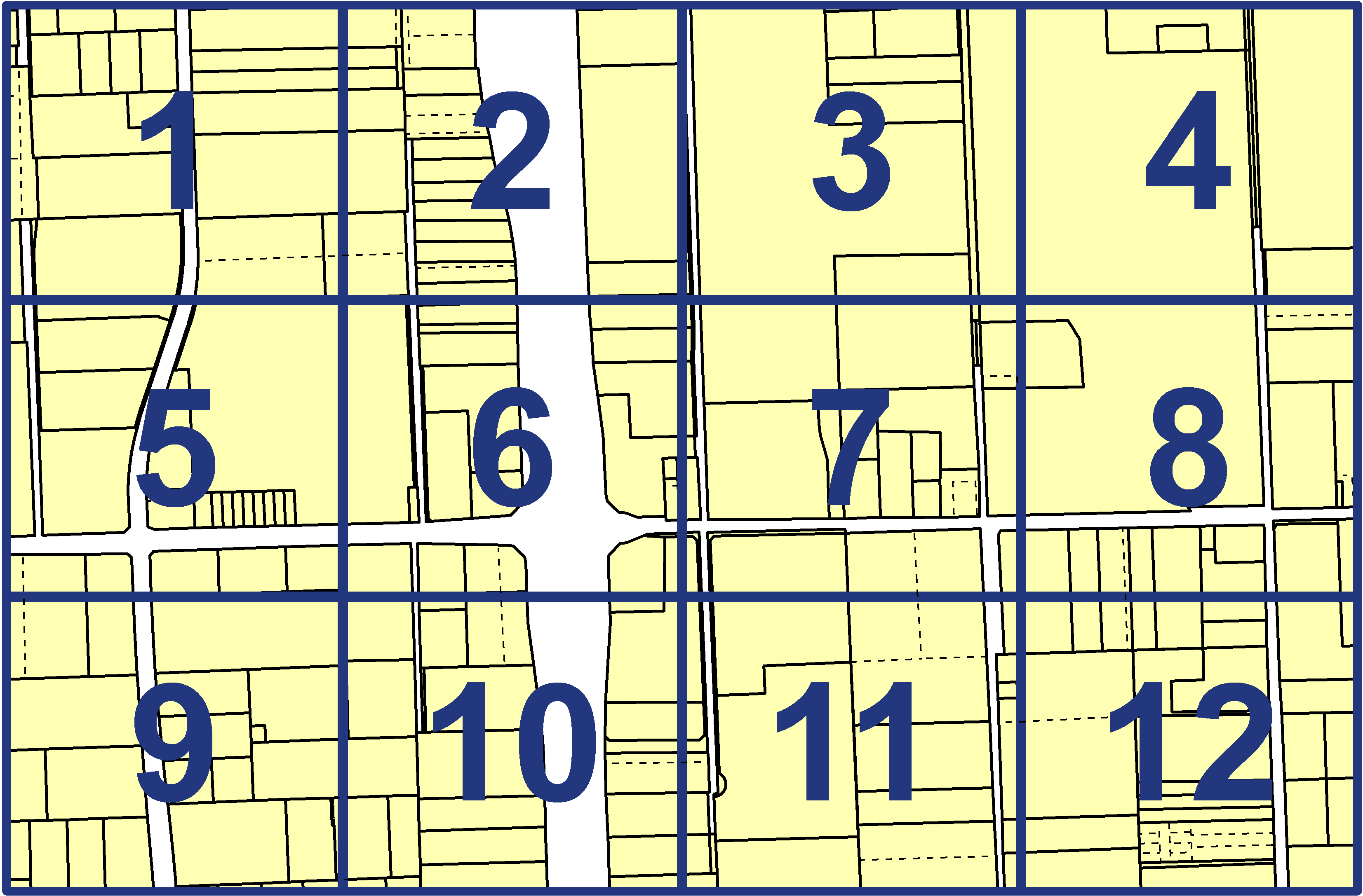 quarter facet map