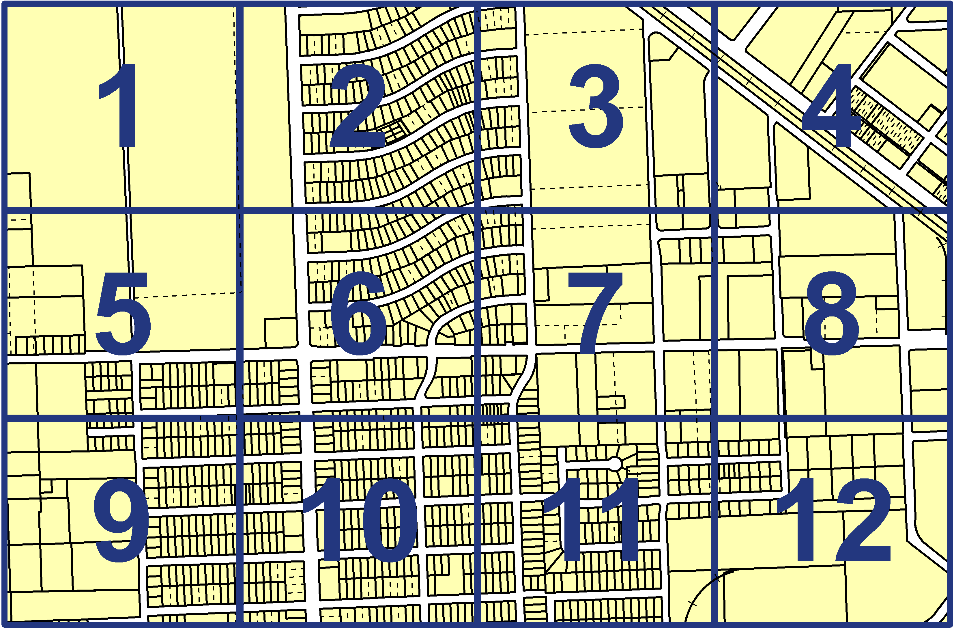 quarter facet map