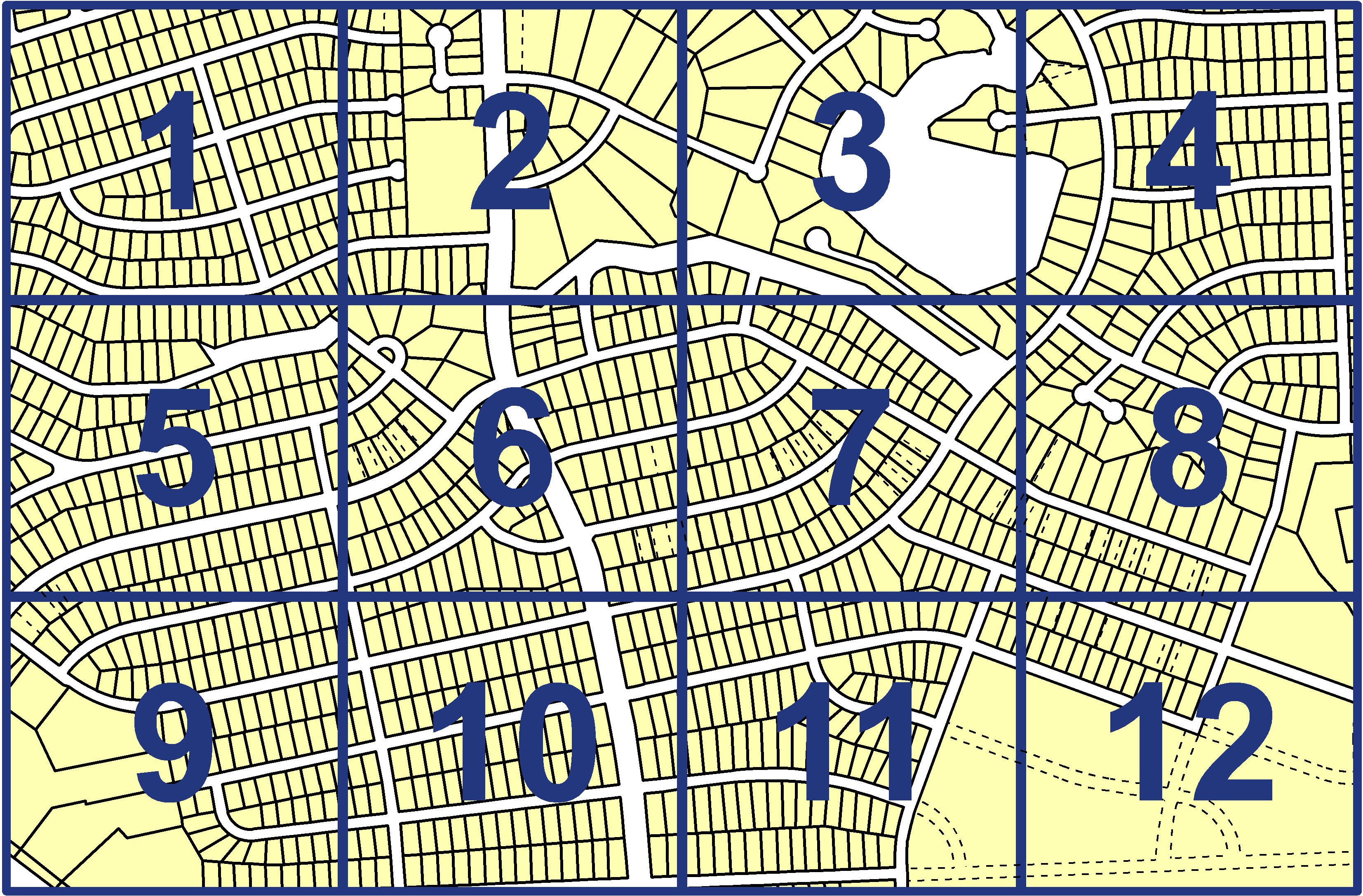 quarter facet map