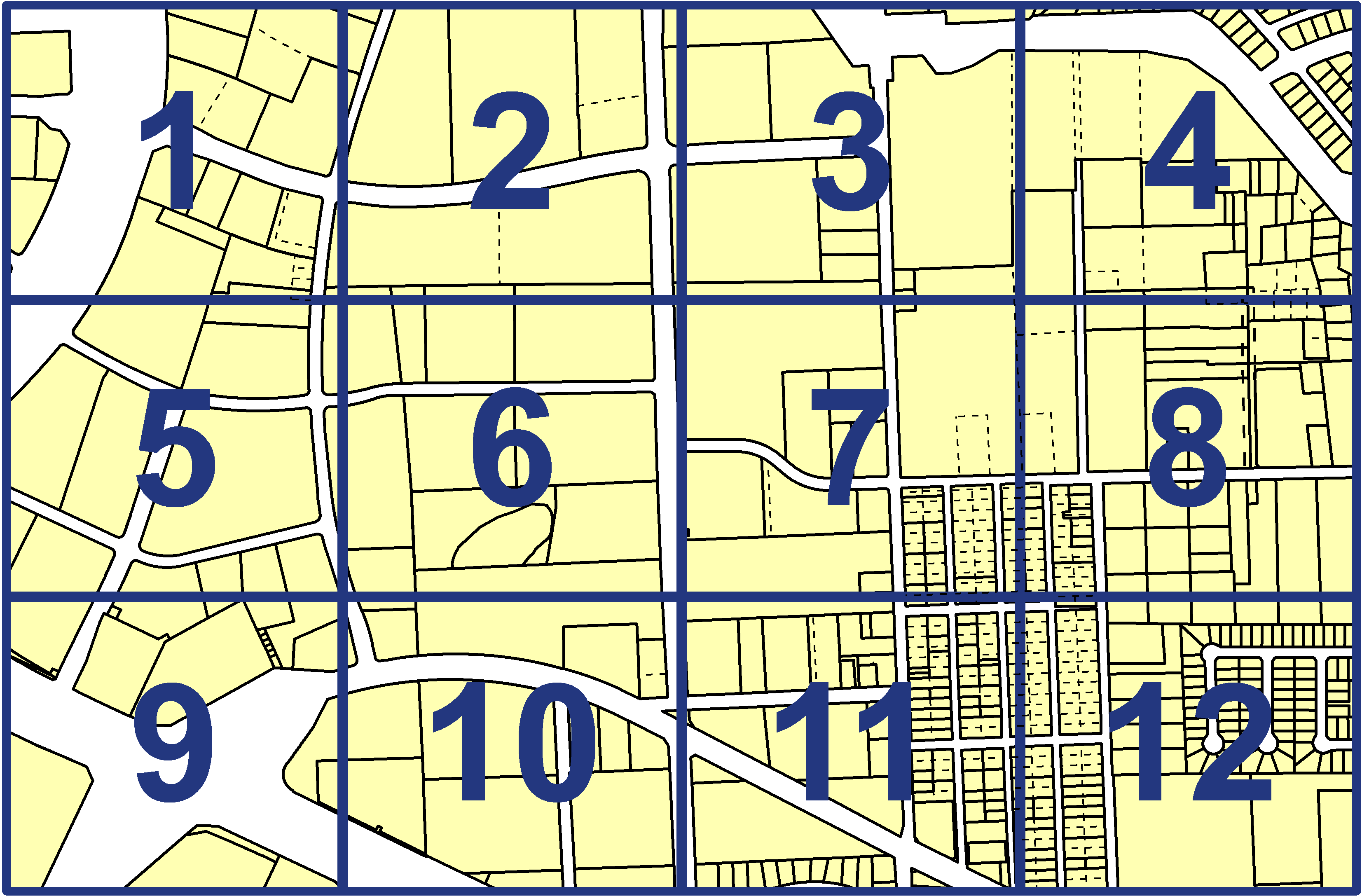 quarter facet map