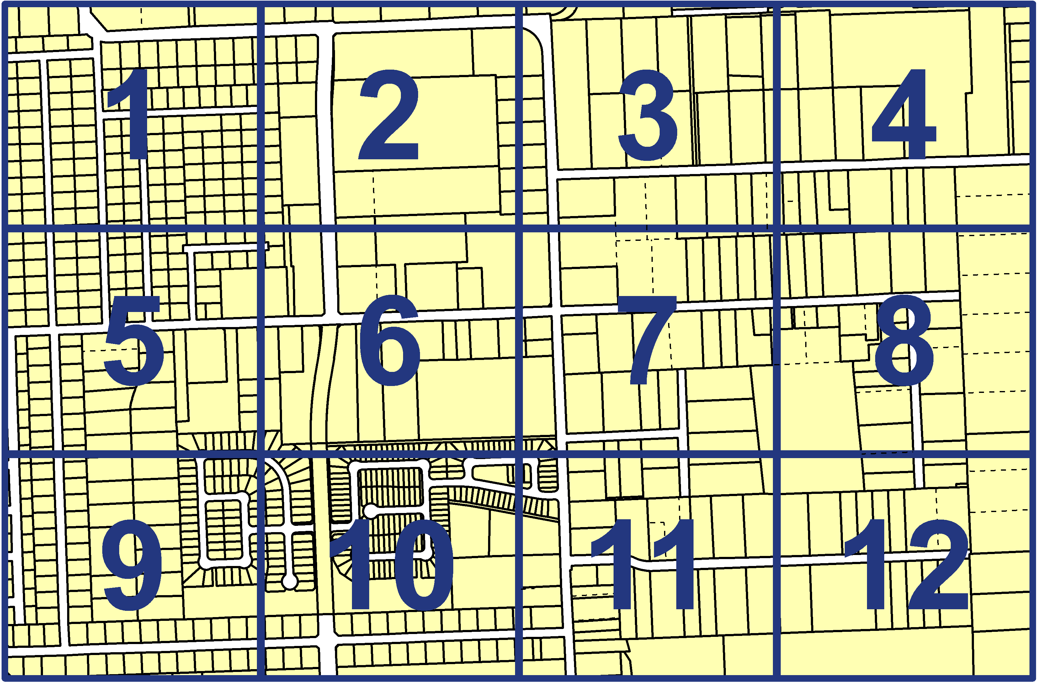 quarter facet map