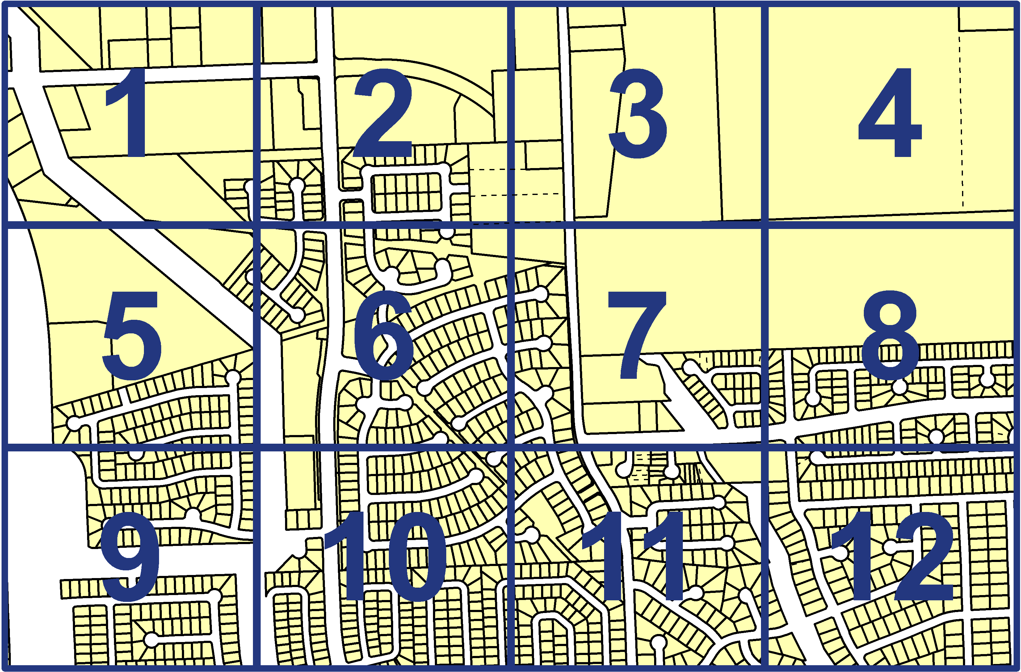 quarter facet map