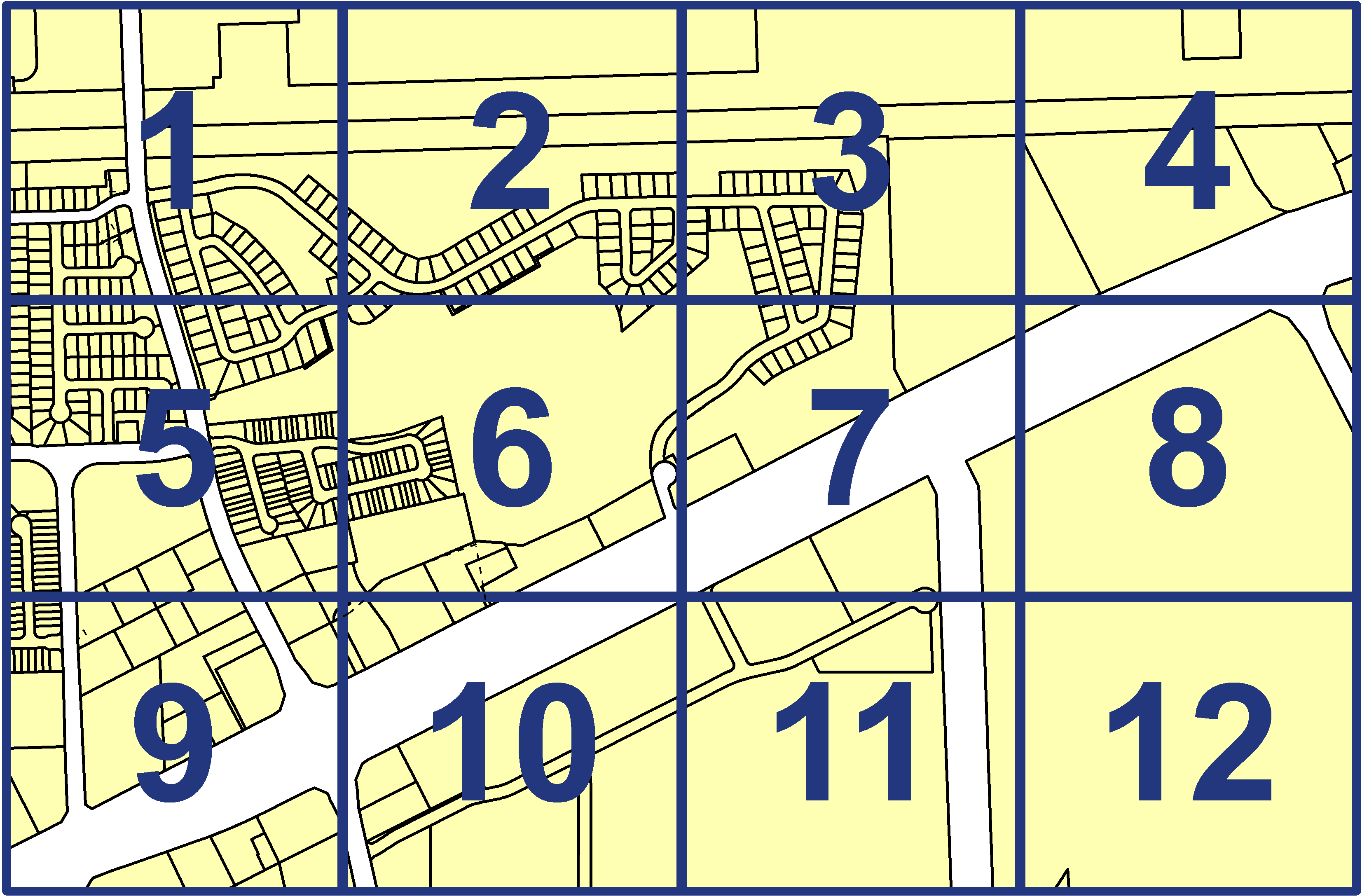 quarter facet map