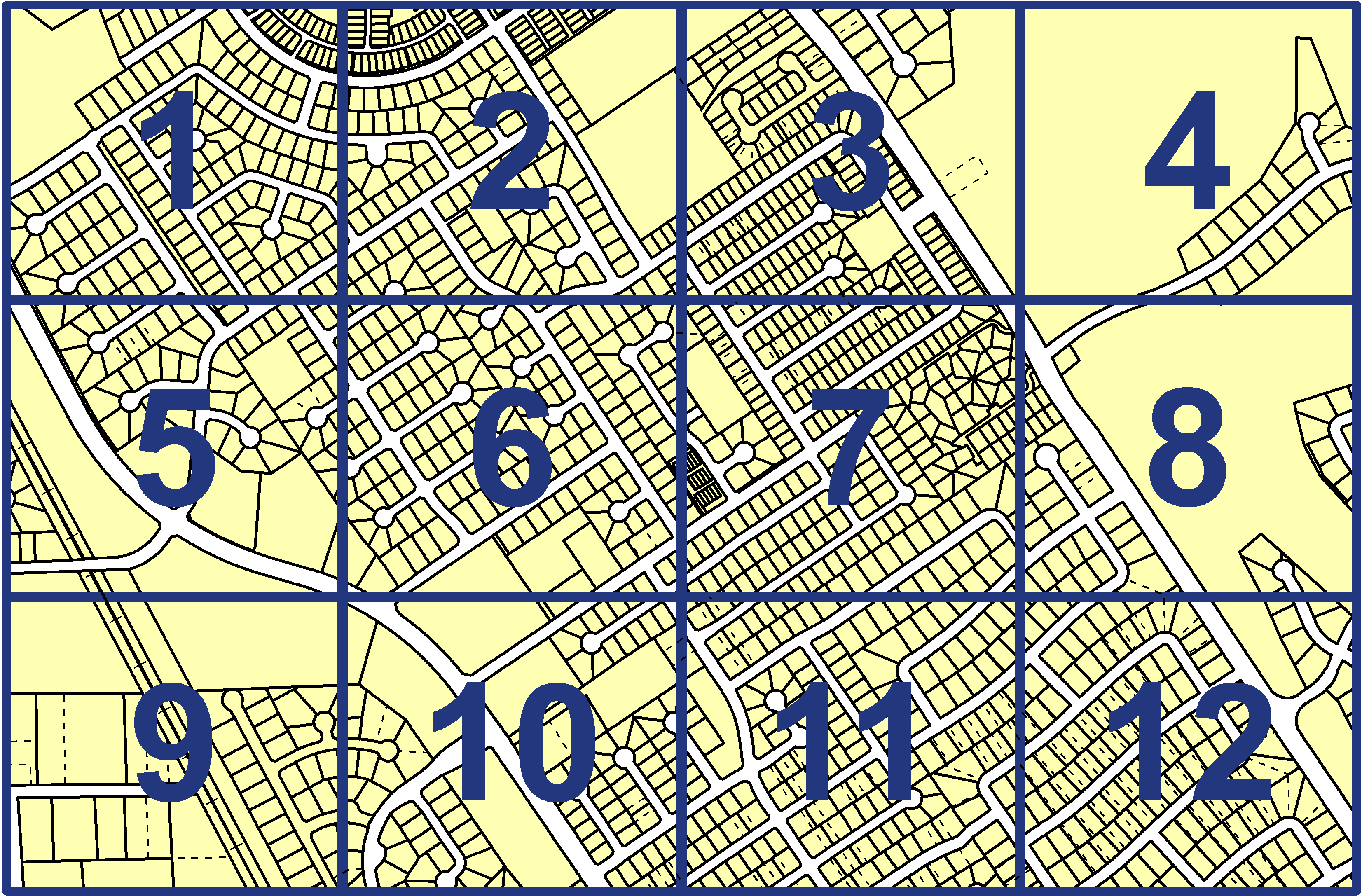 quarter facet map