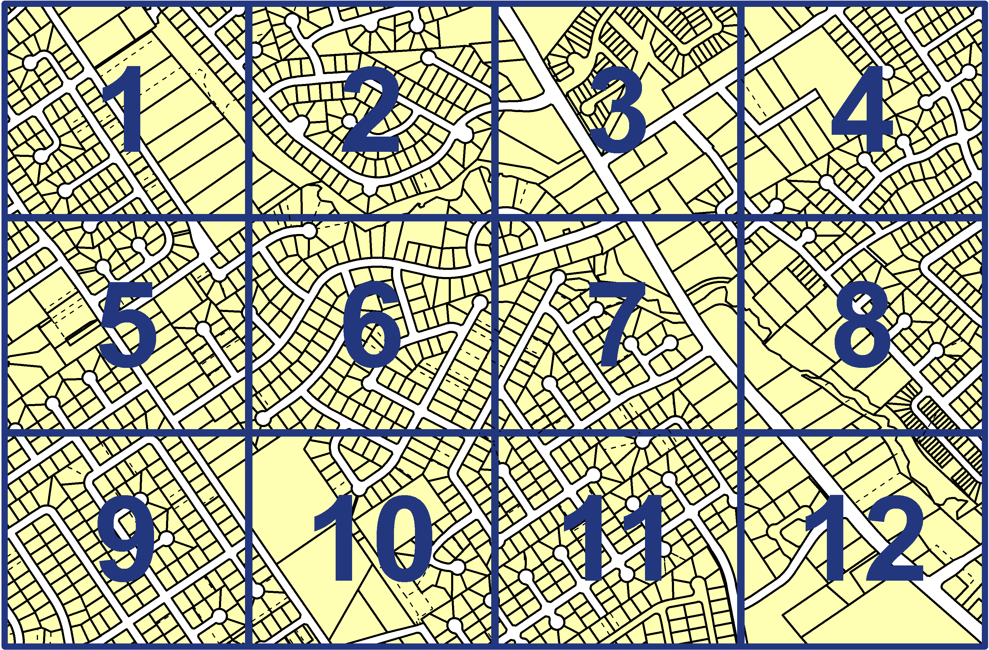 quarter facet map