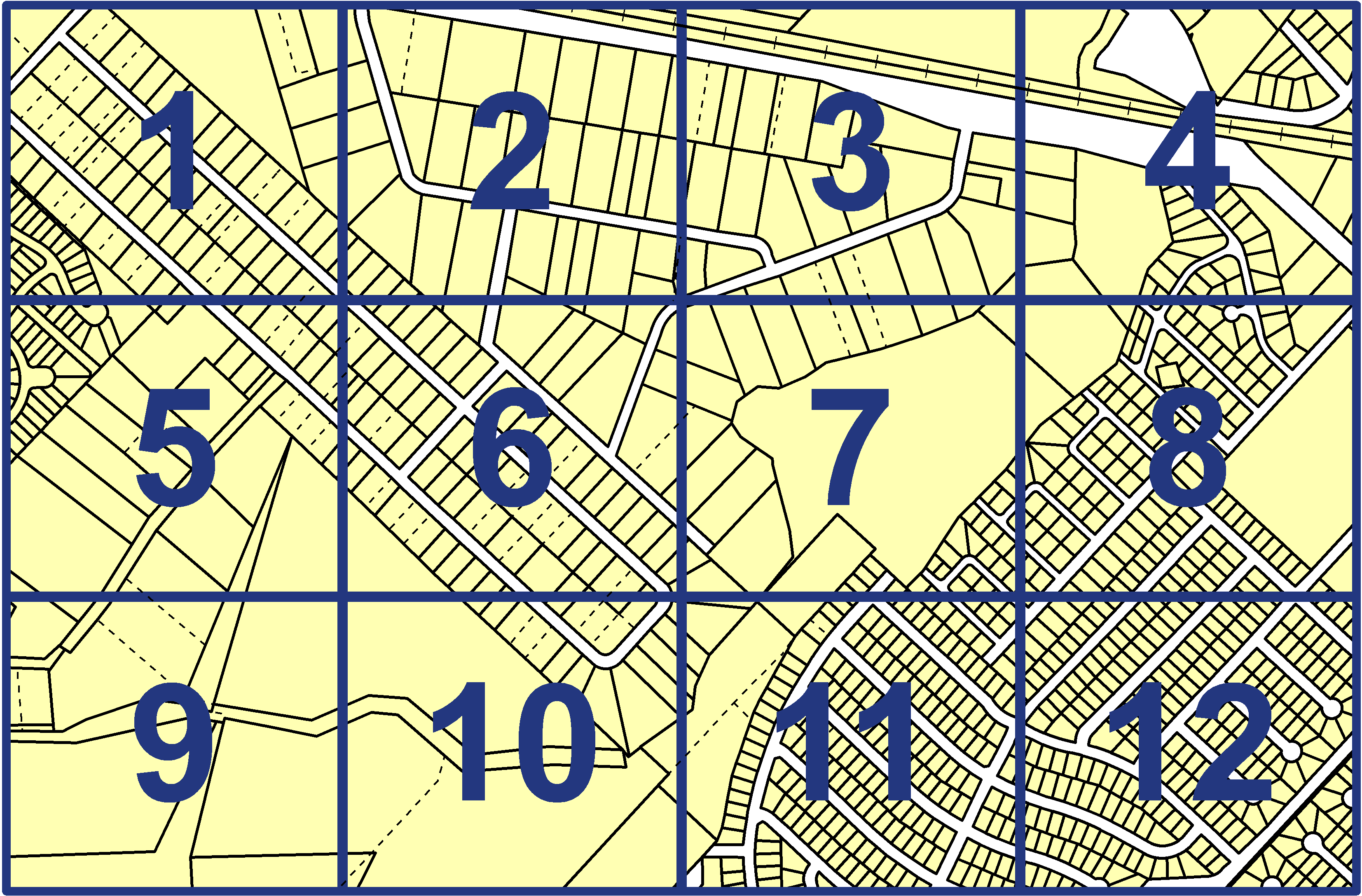 quarter facet map