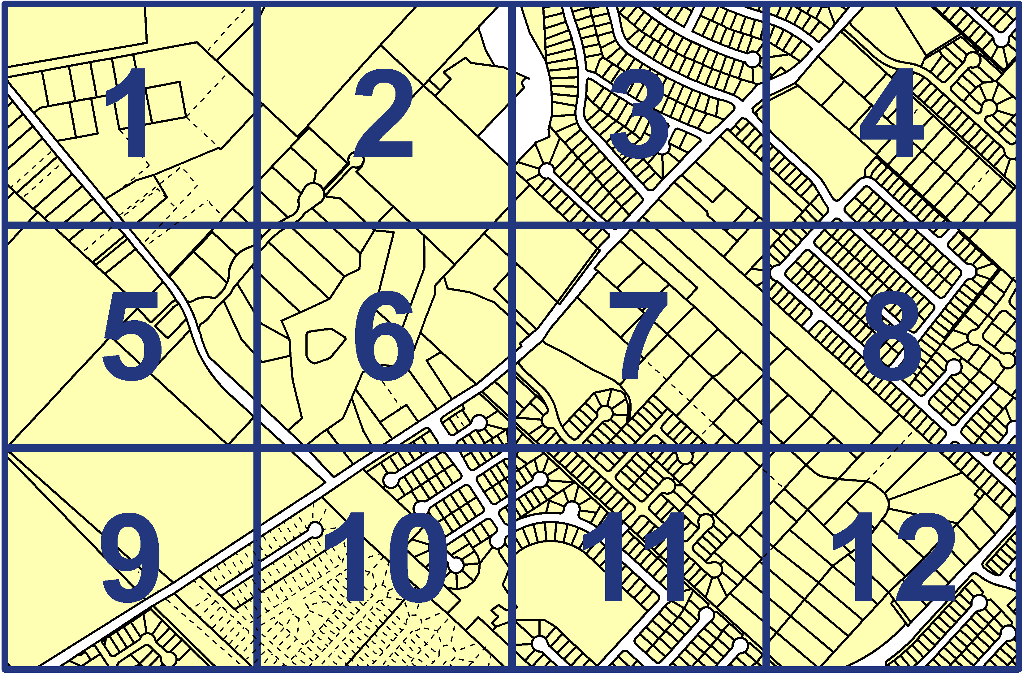 quarter facet map