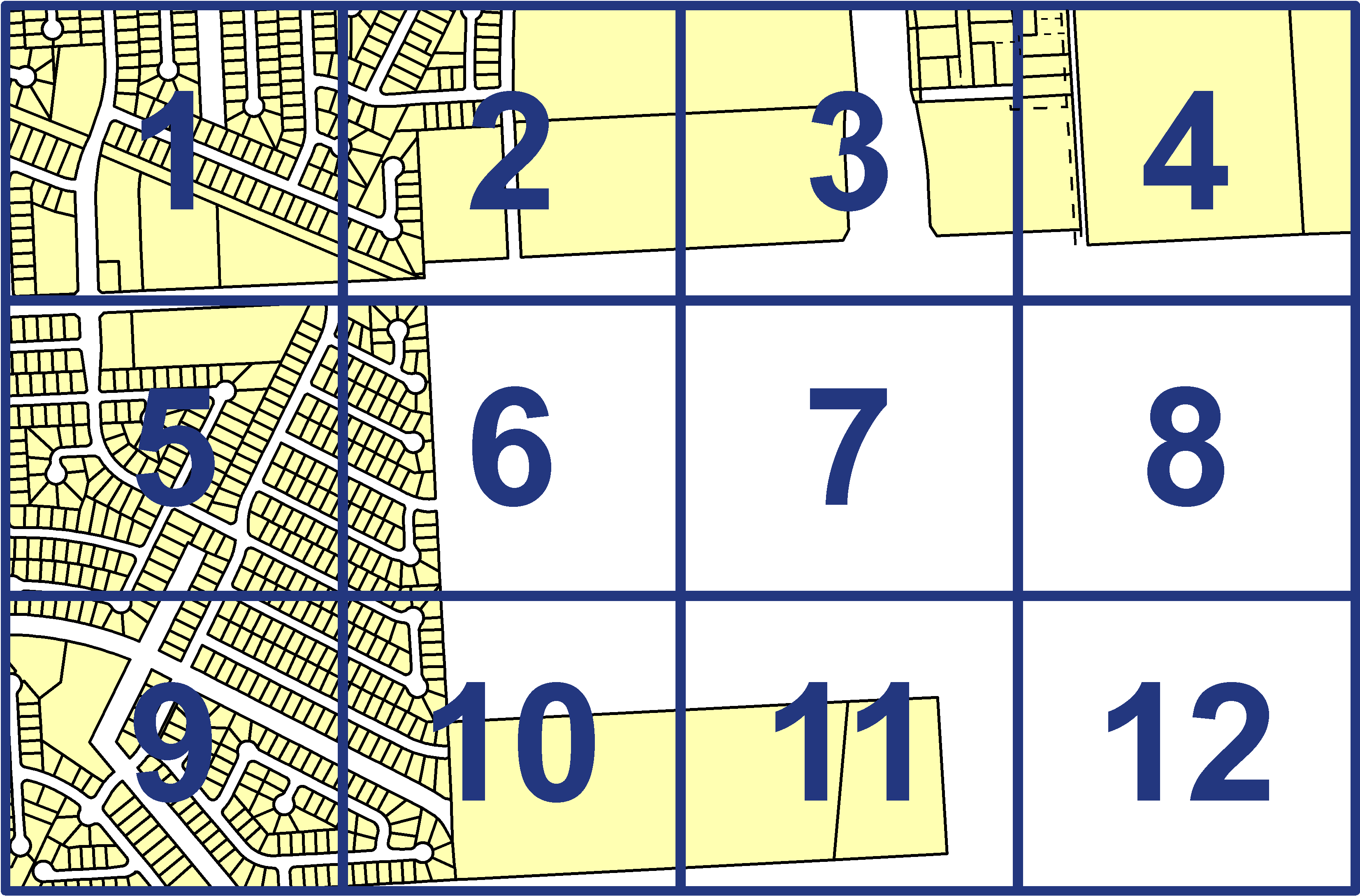 quarter facet map