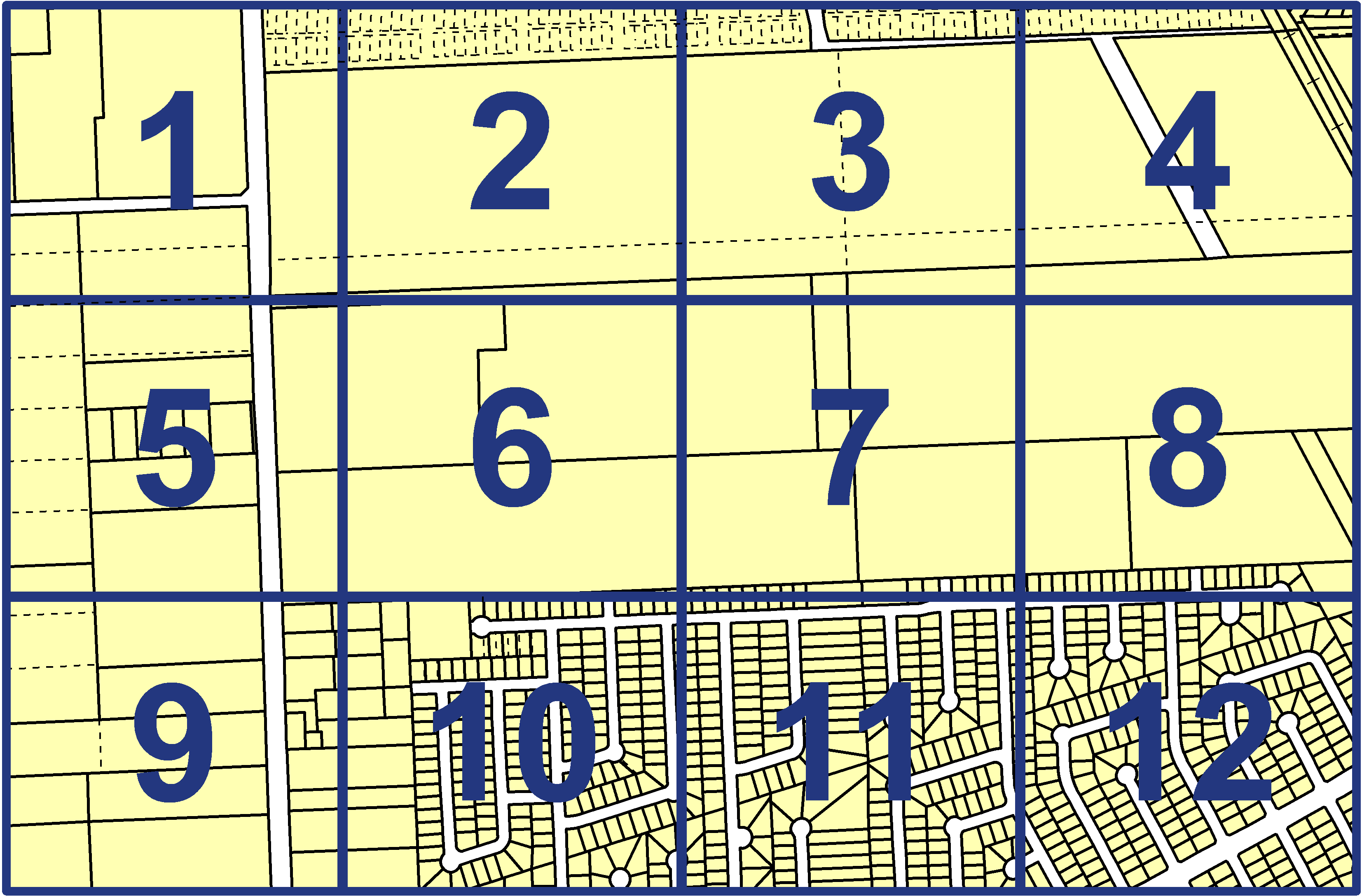 quarter facet map