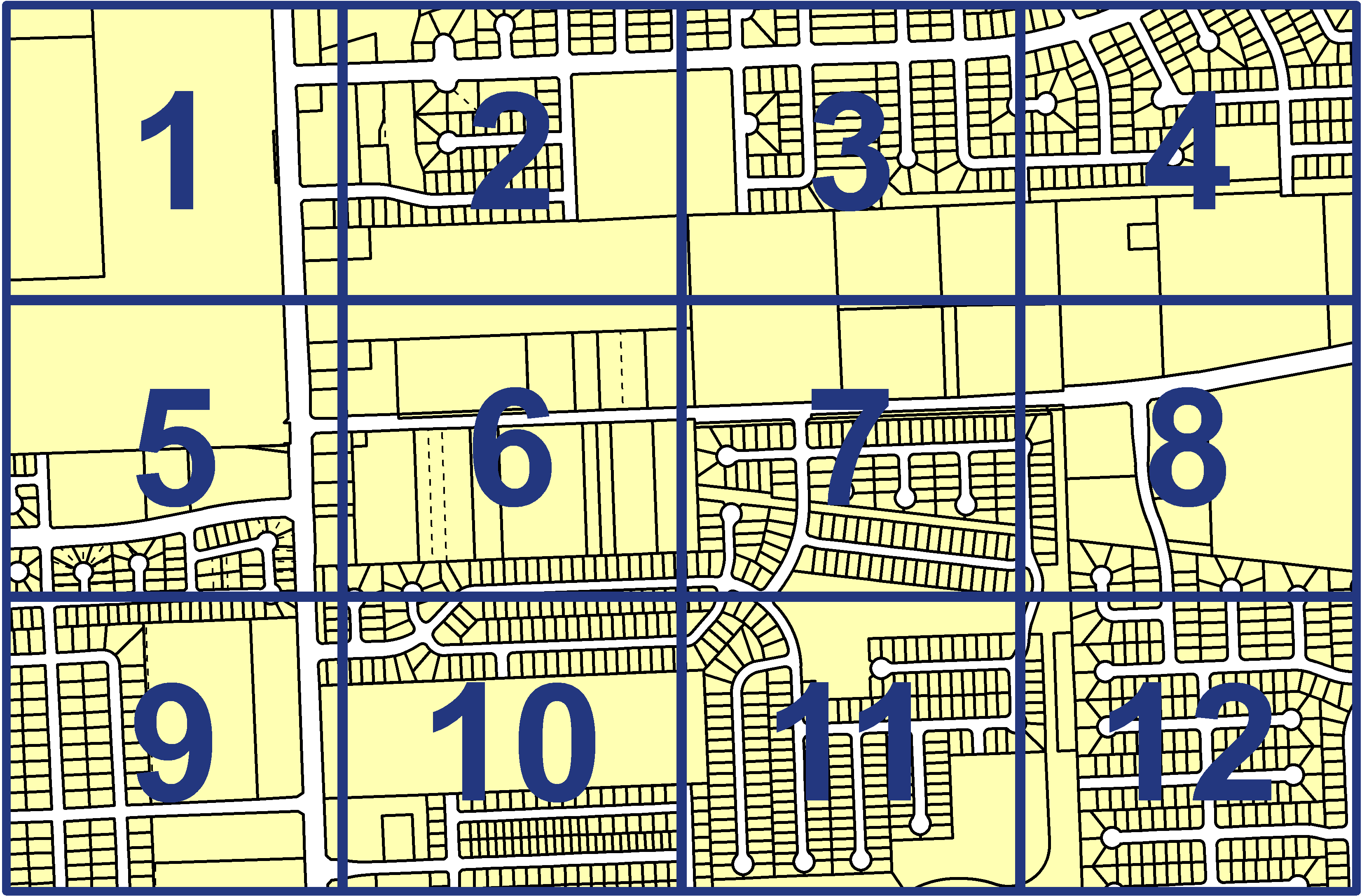 quarter facet map