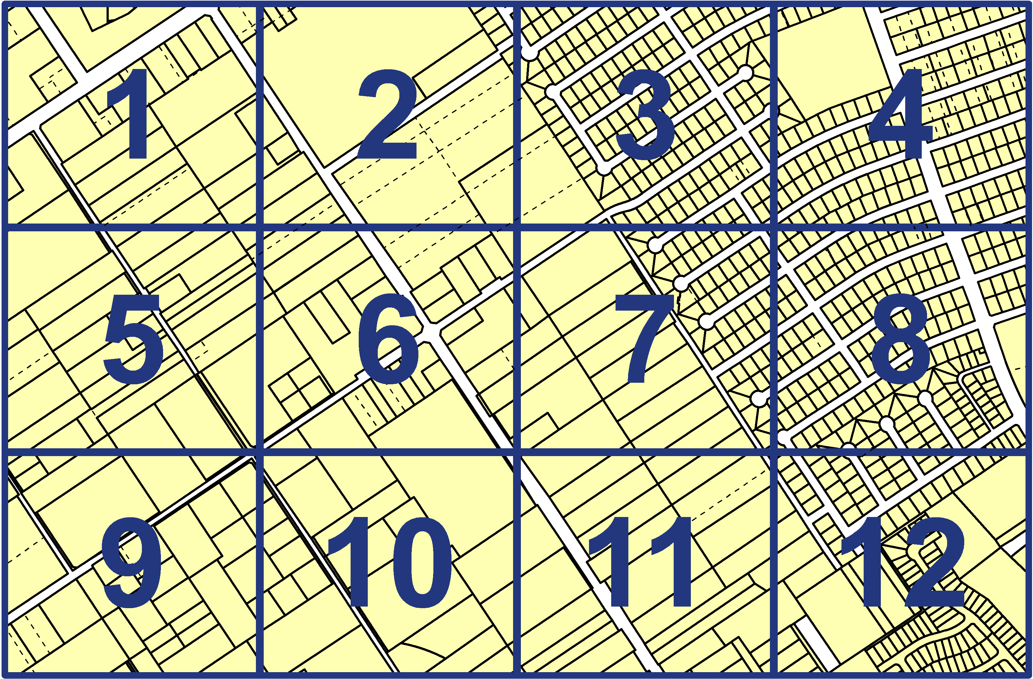 quarter facet map