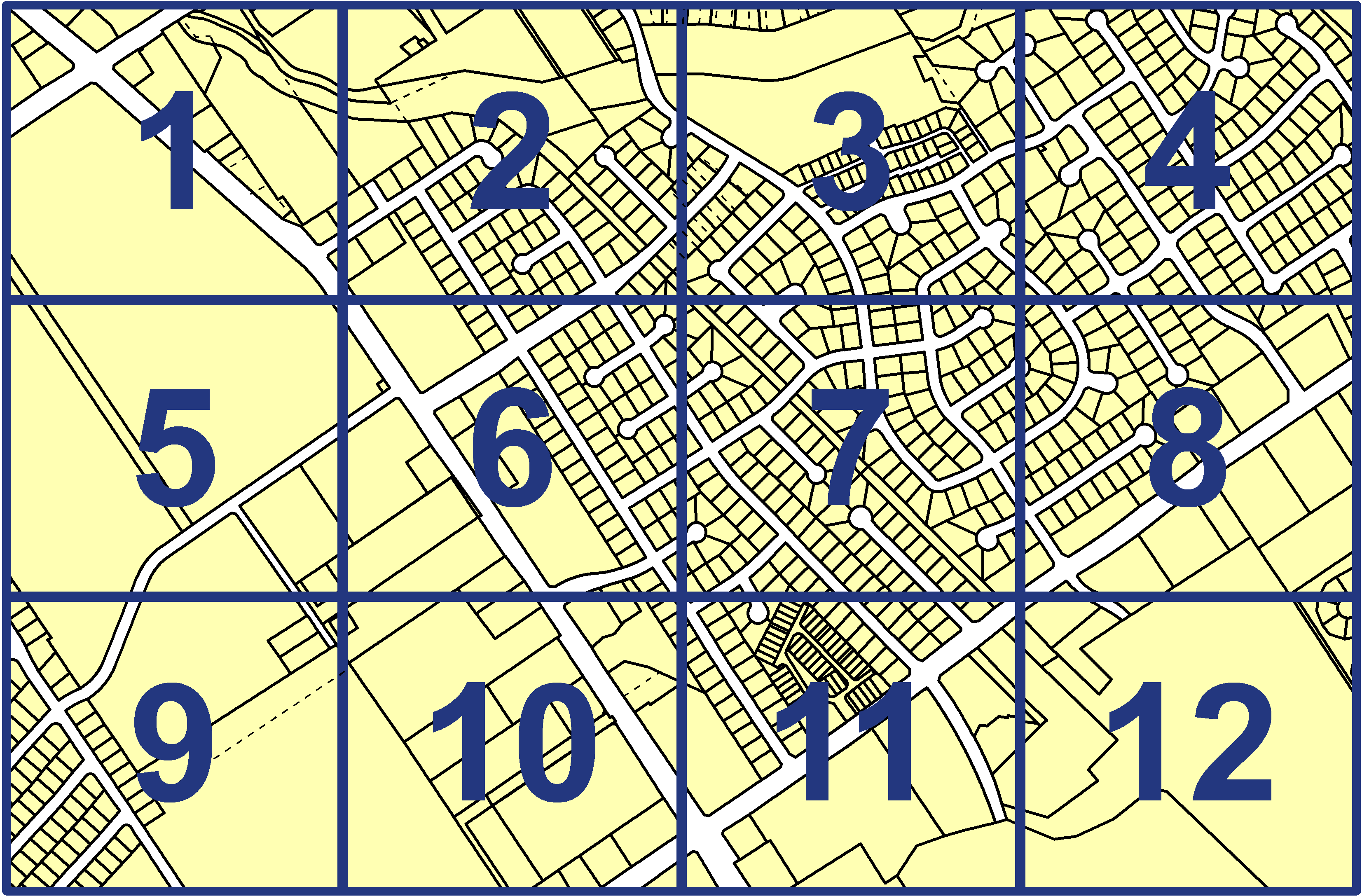 quarter facet map