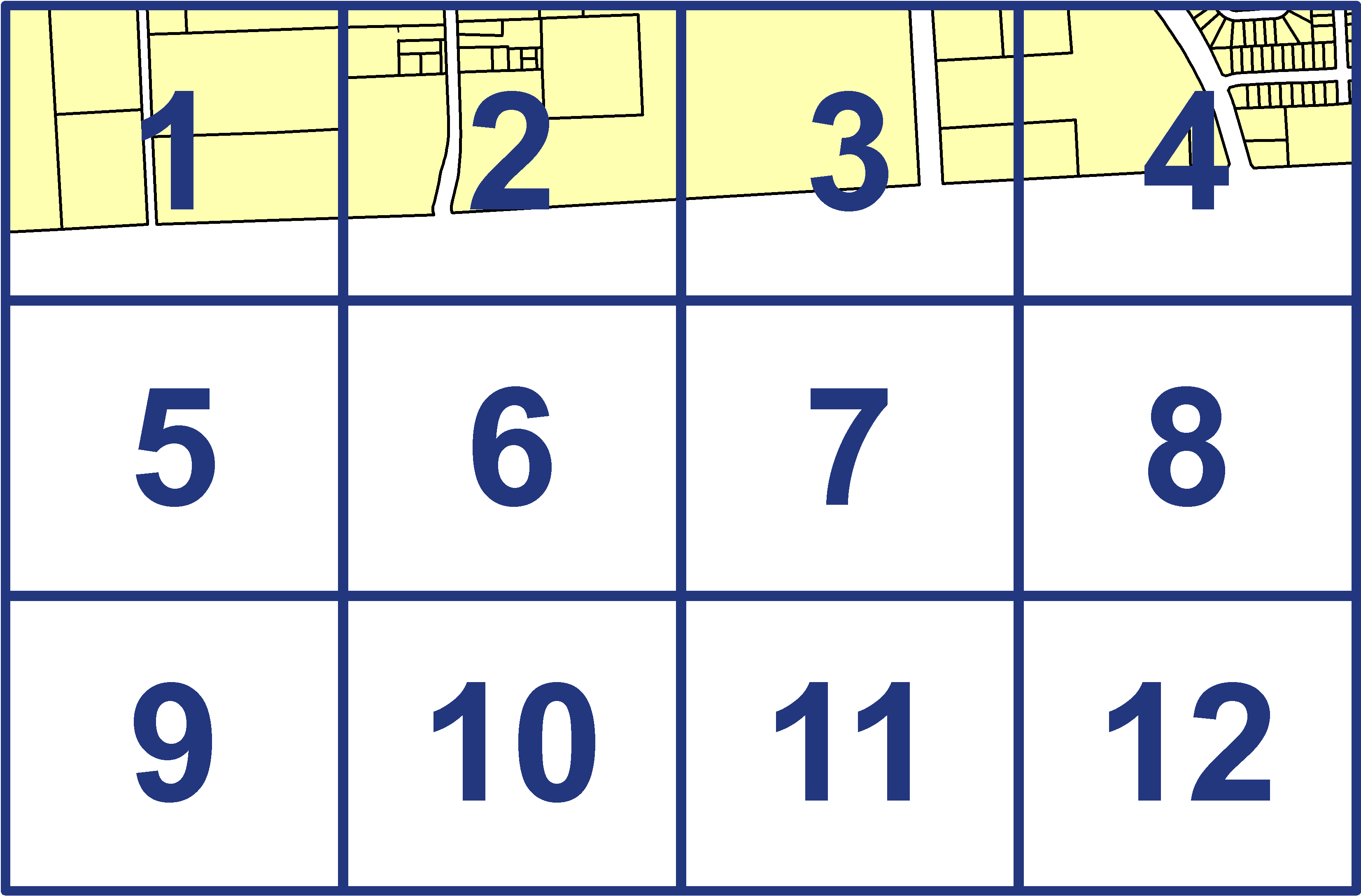 quarter facet map