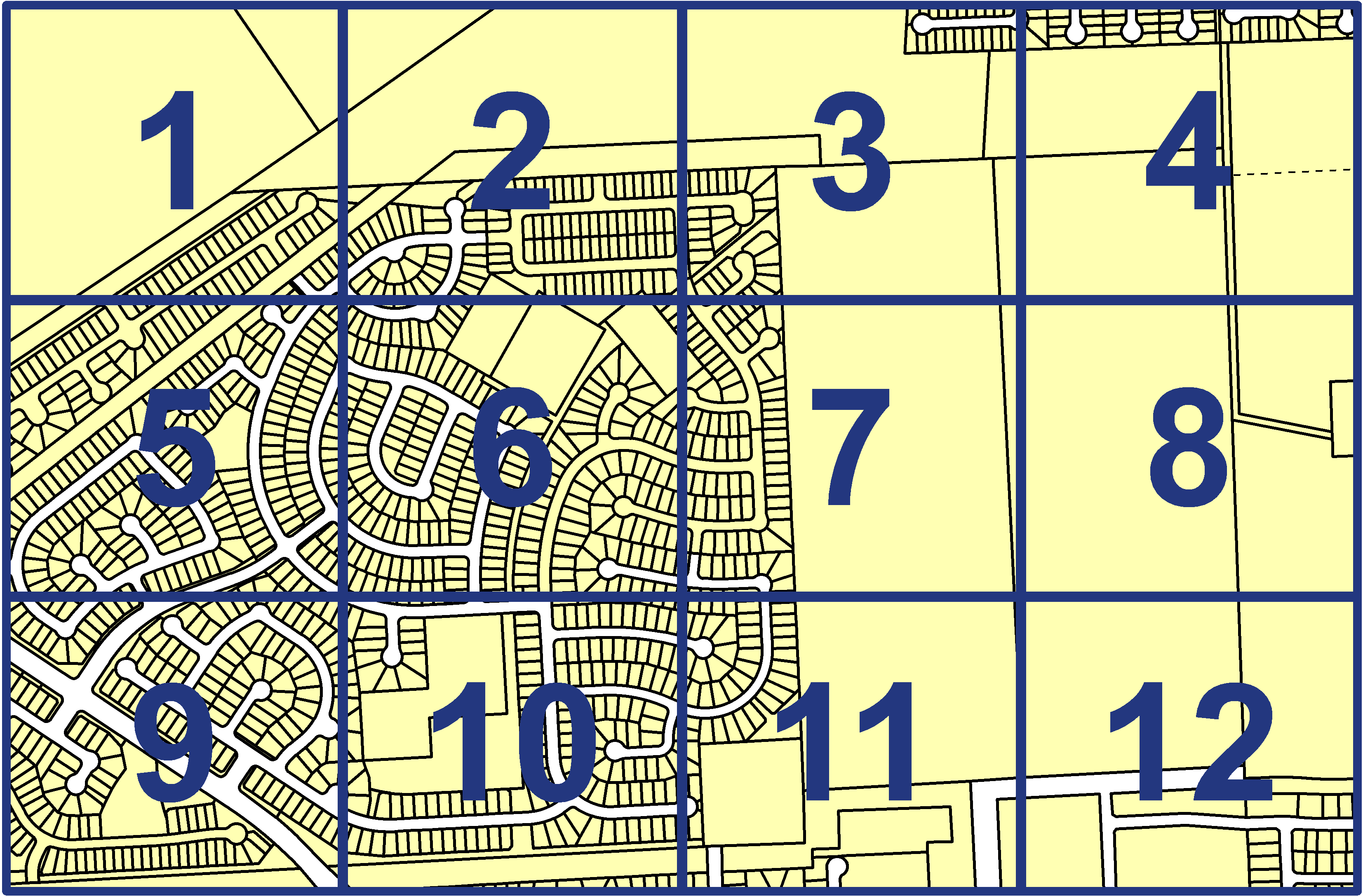 quarter facet map