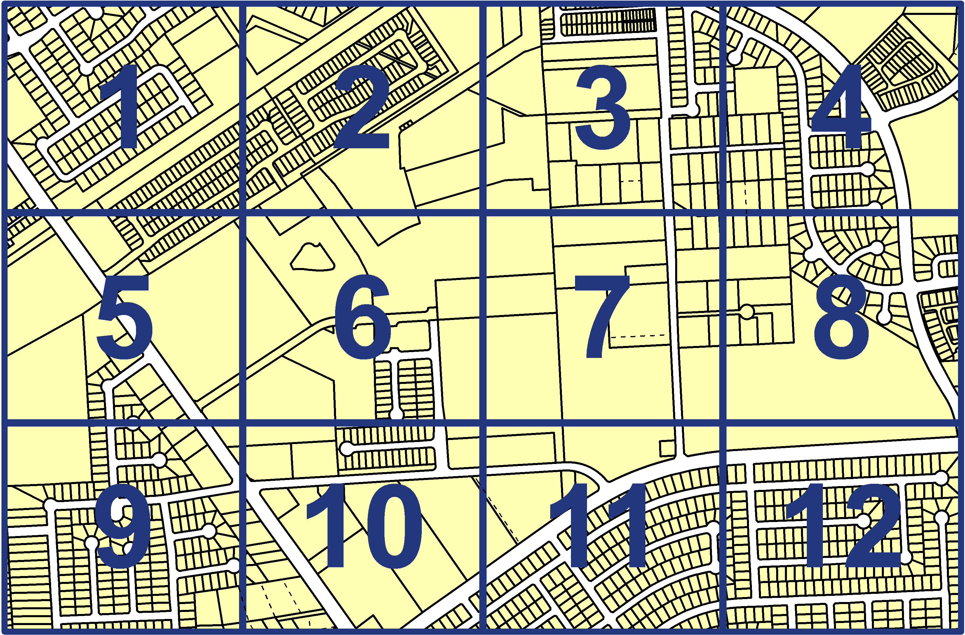 quarter facet map