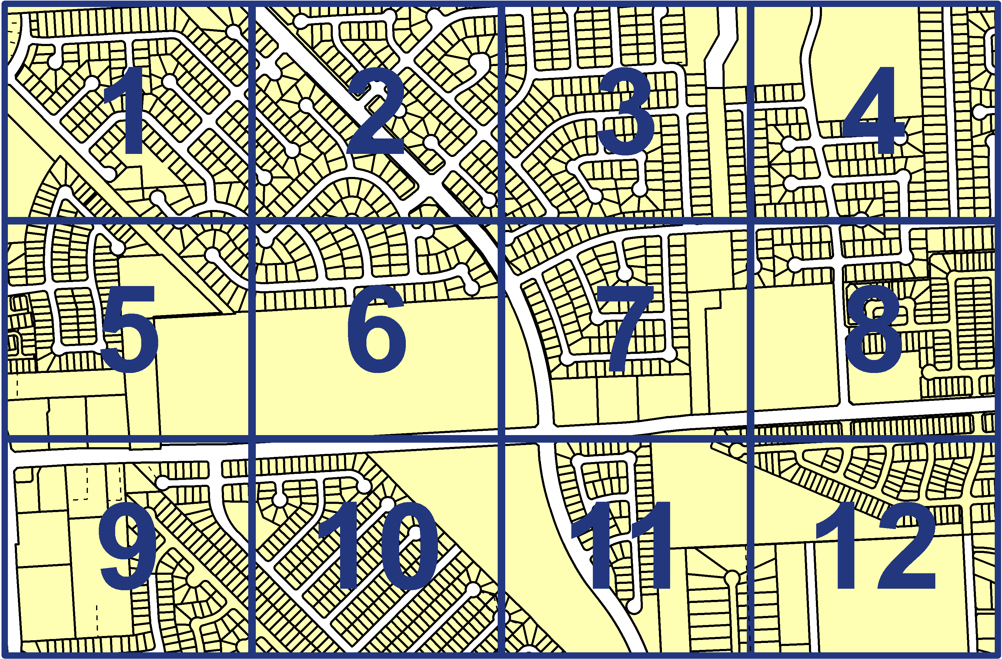 quarter facet map