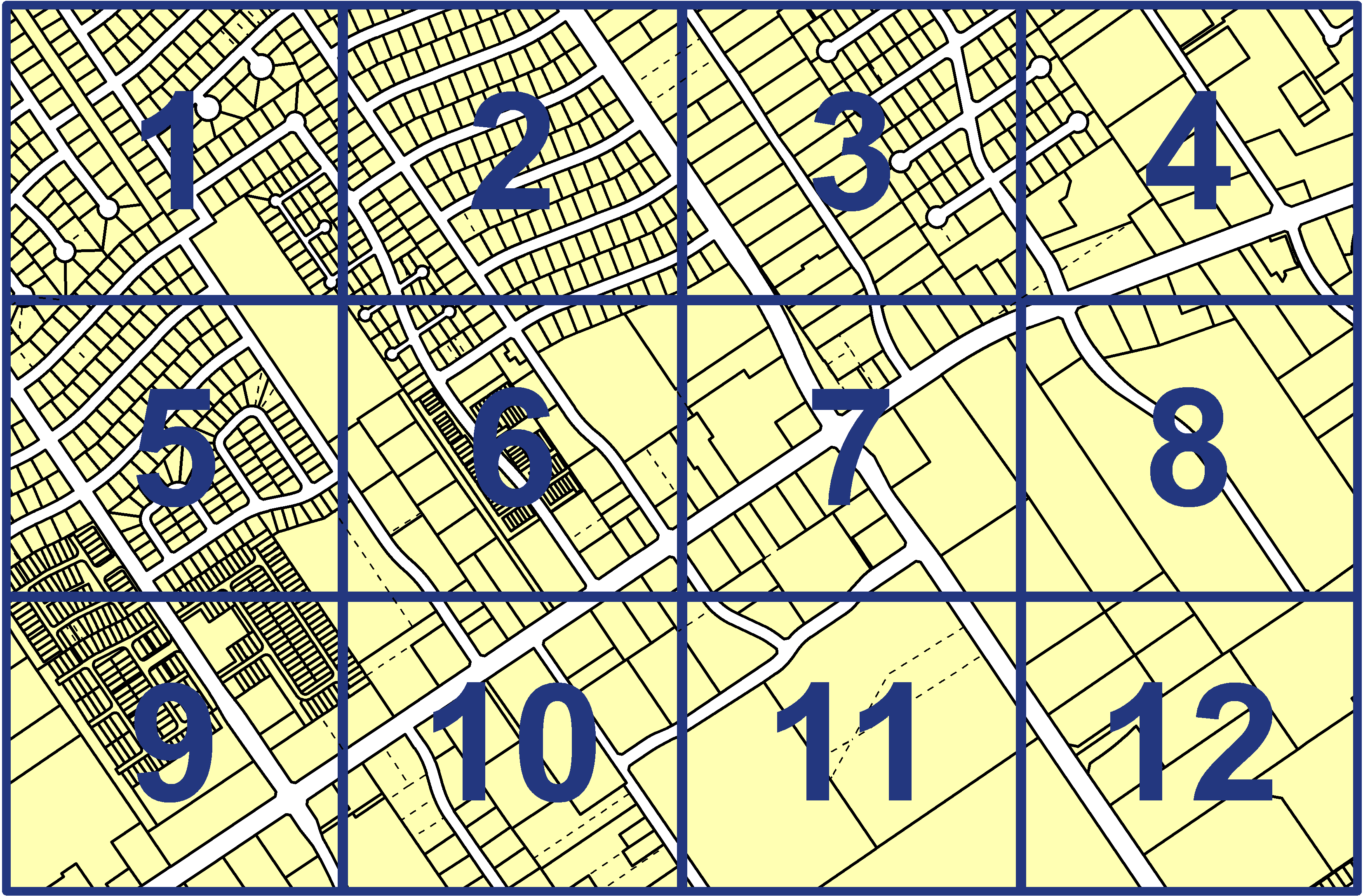 quarter facet map