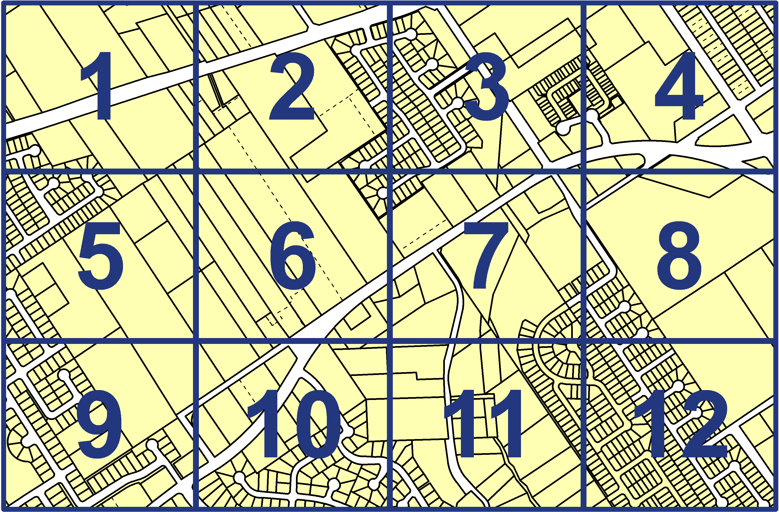 quarter facet map