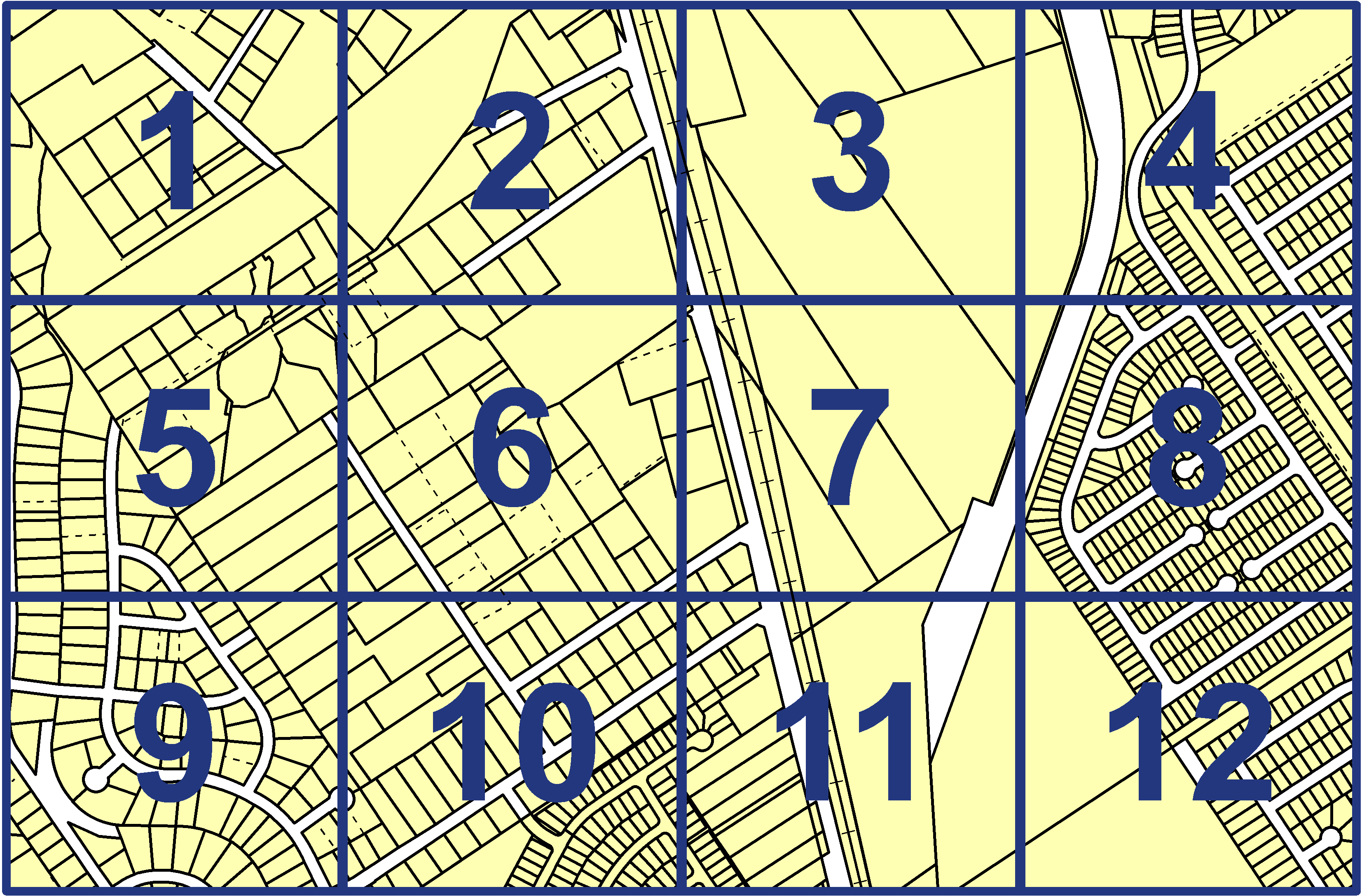 quarter facet map