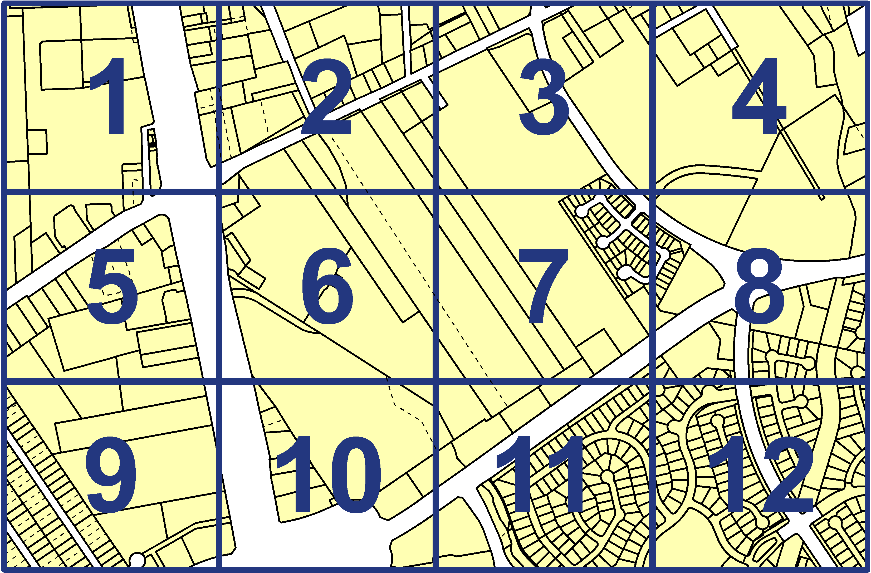 quarter facet map