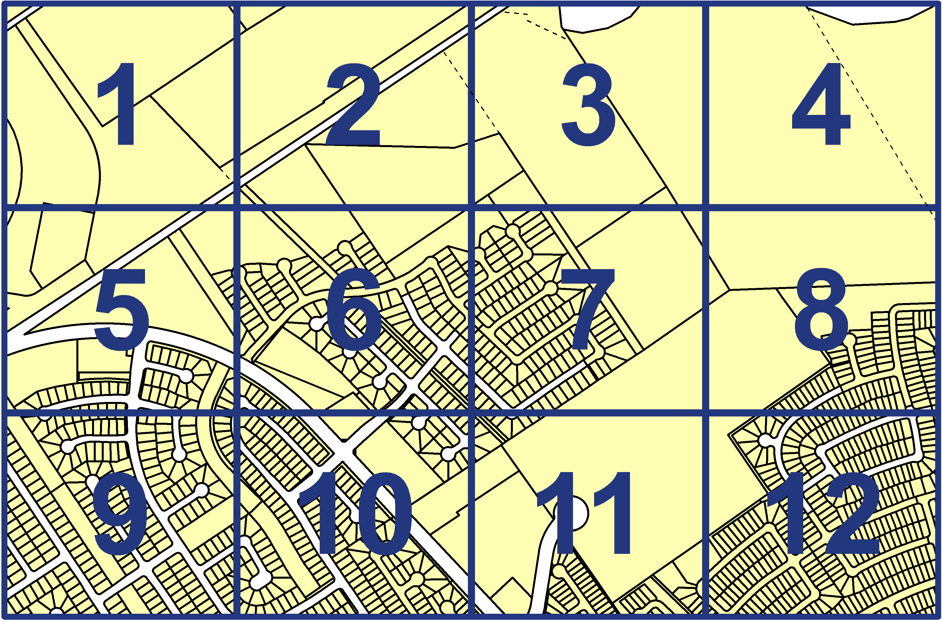 quarter facet map