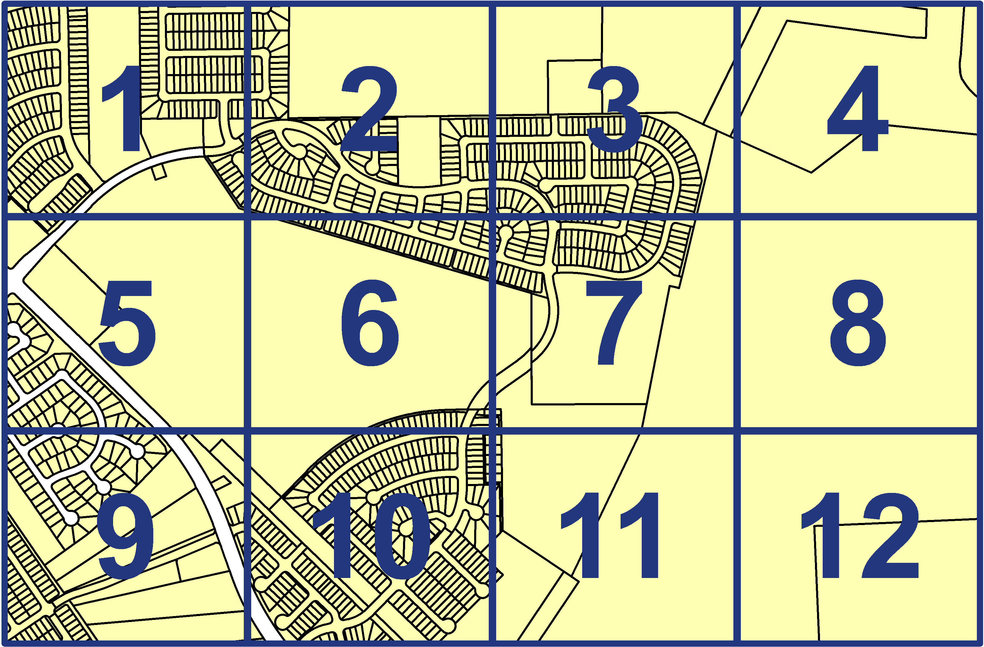 quarter facet map