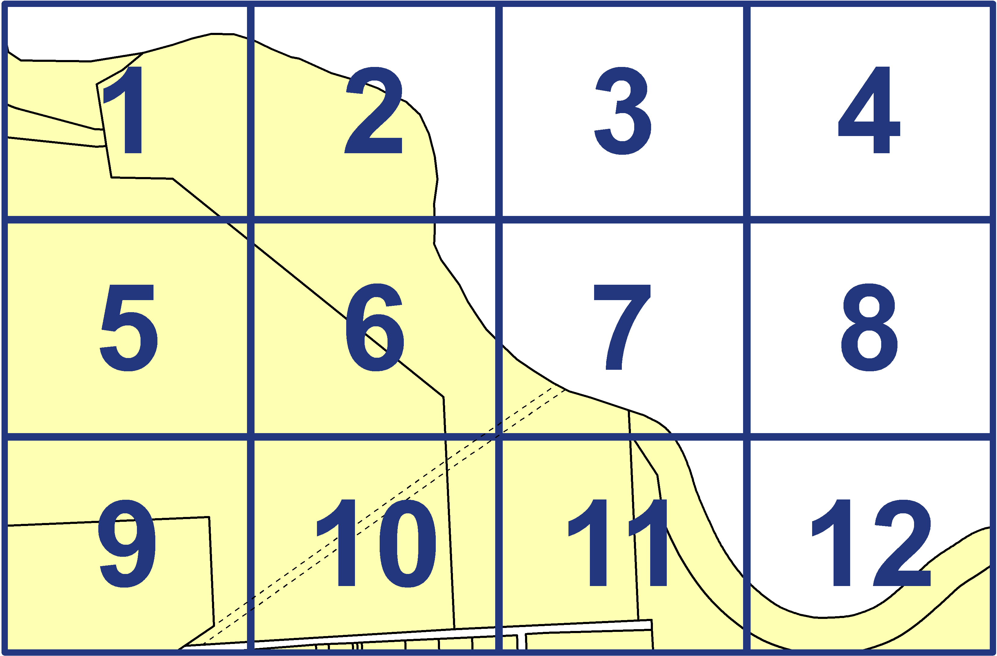 quarter facet map