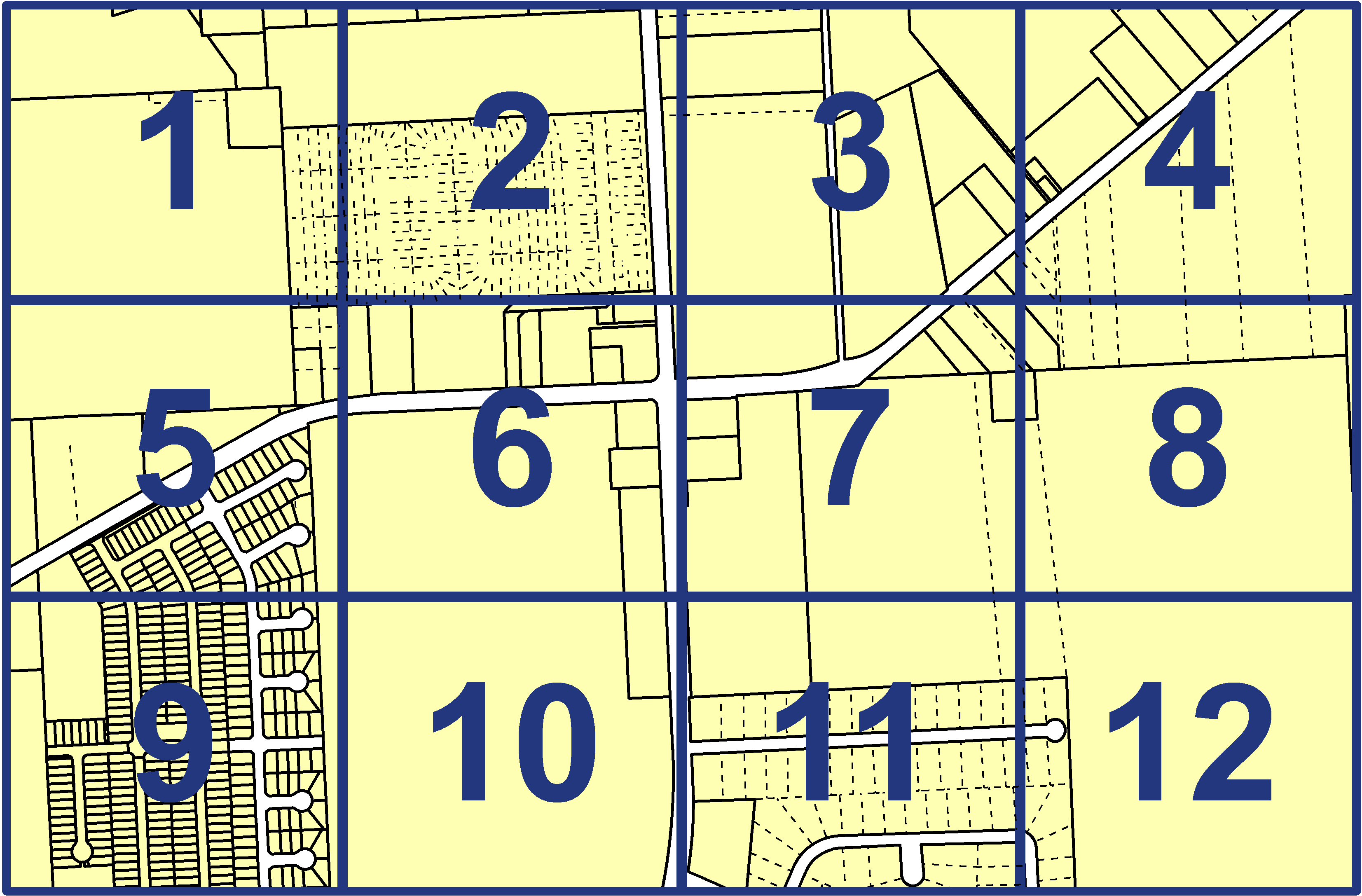 quarter facet map