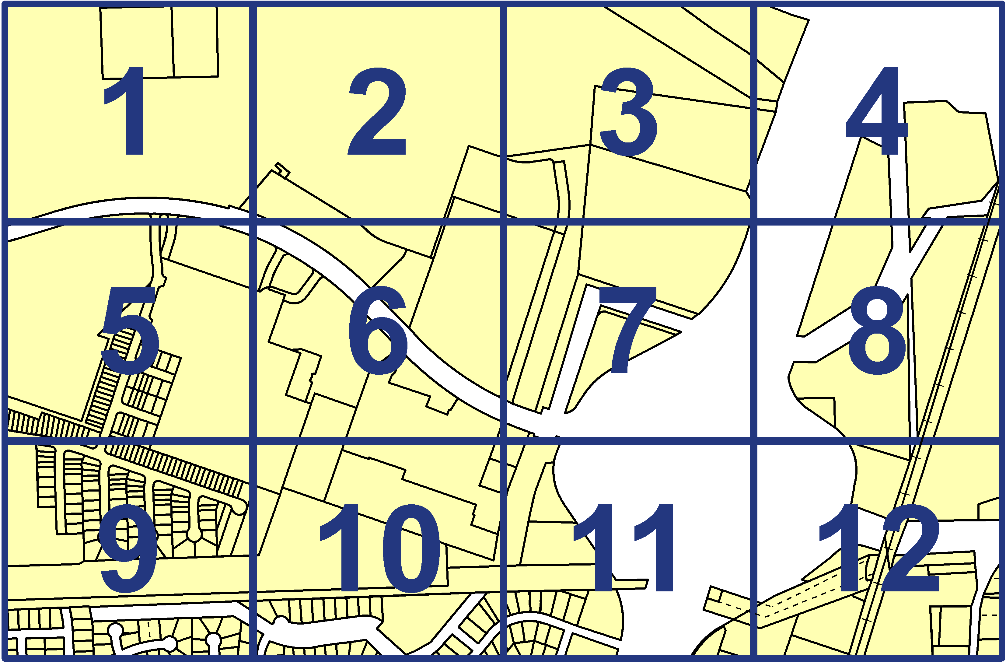 quarter facet map