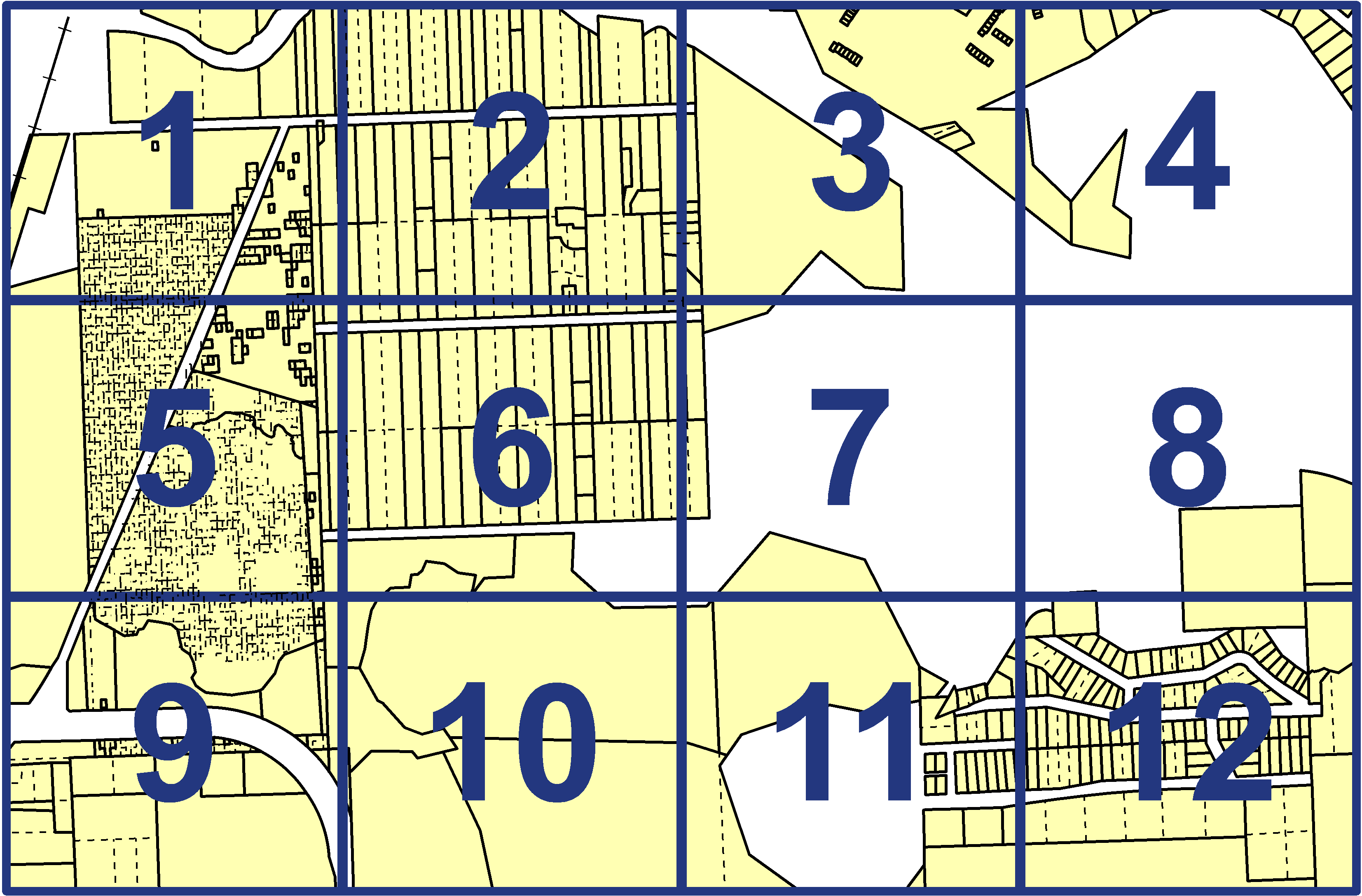 quarter facet map