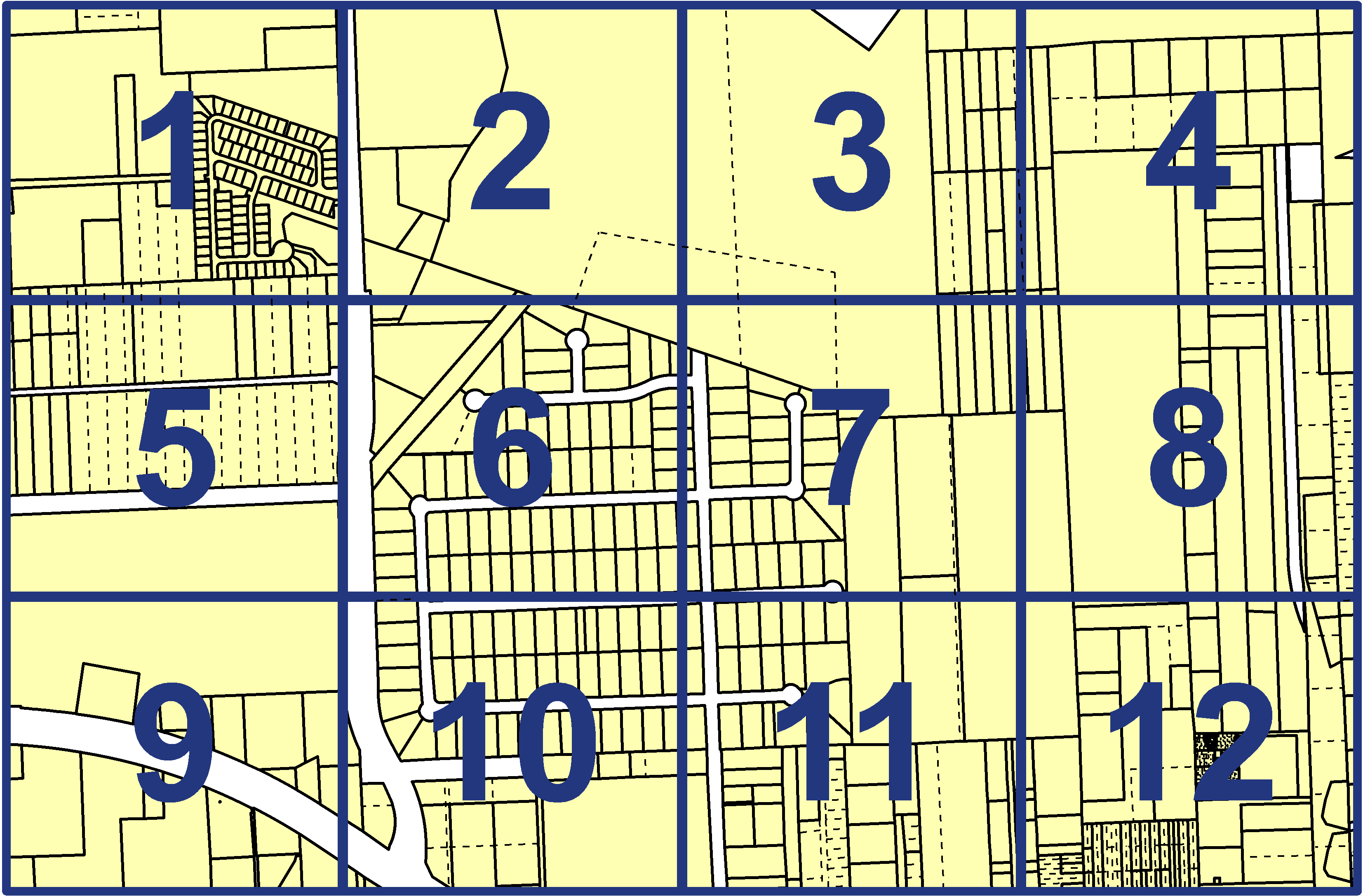 quarter facet map