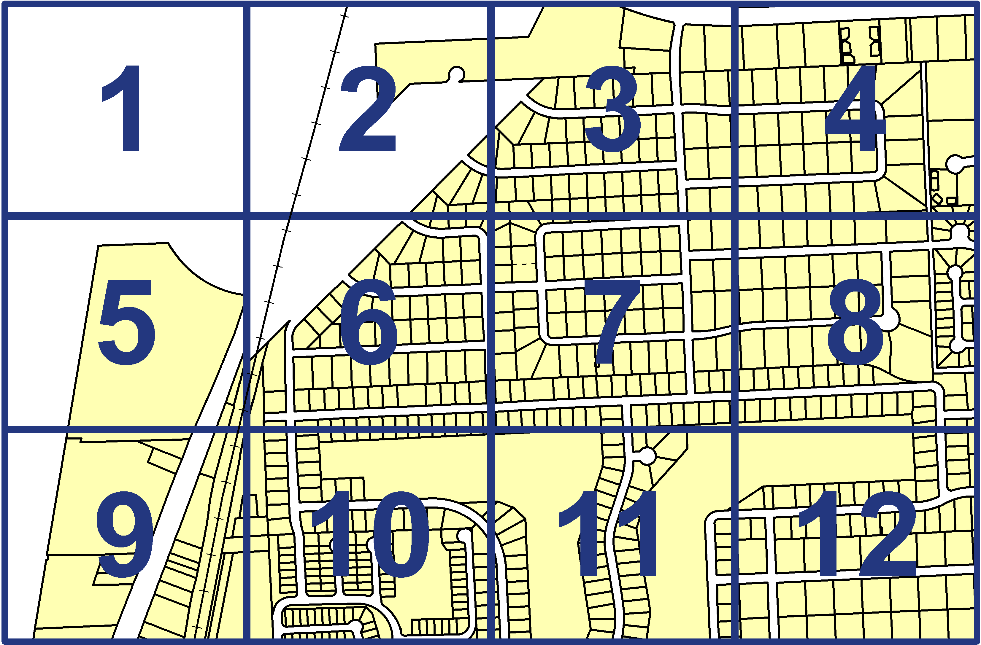 quarter facet map