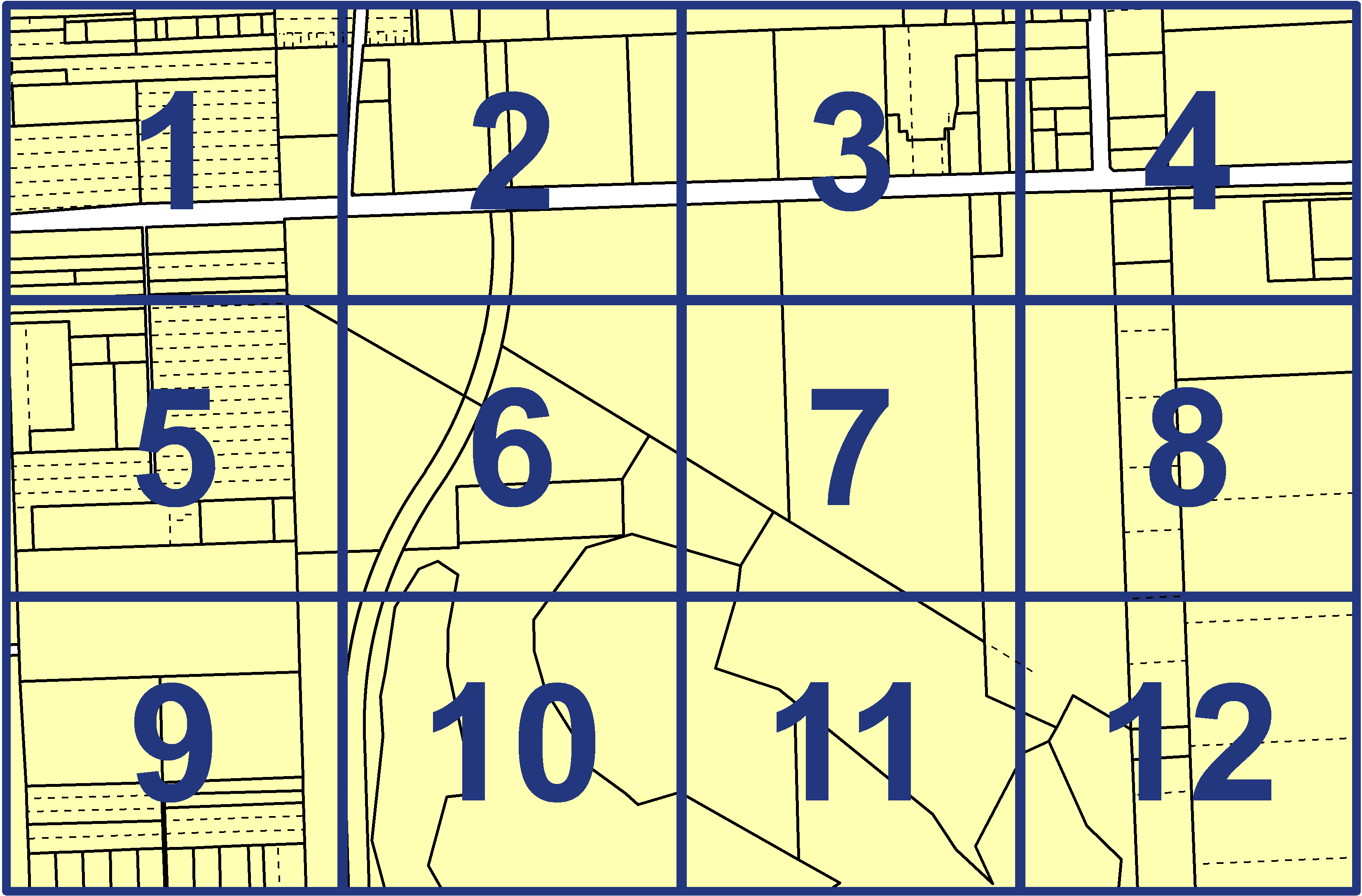 quarter facet map