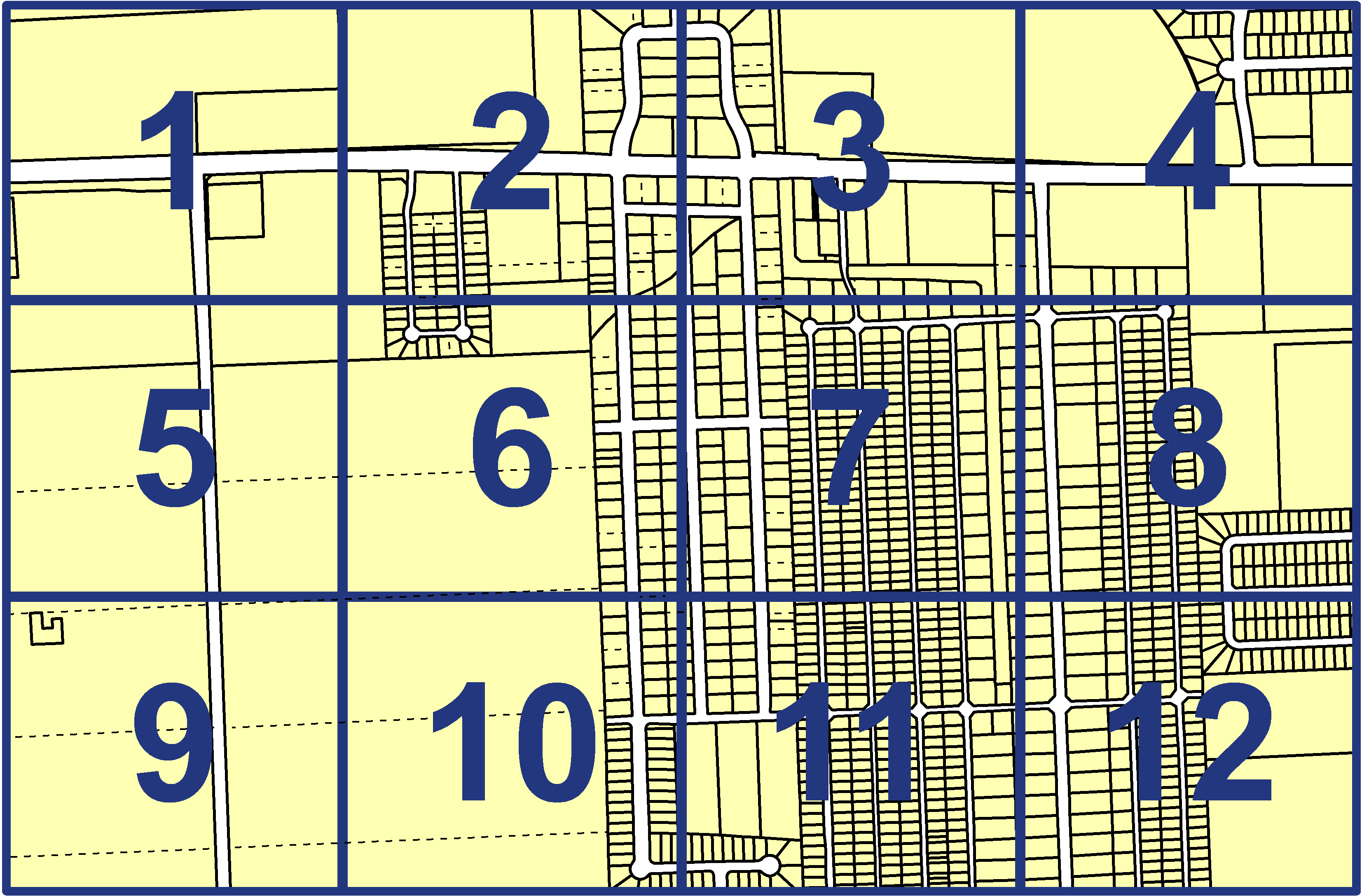 quarter facet map