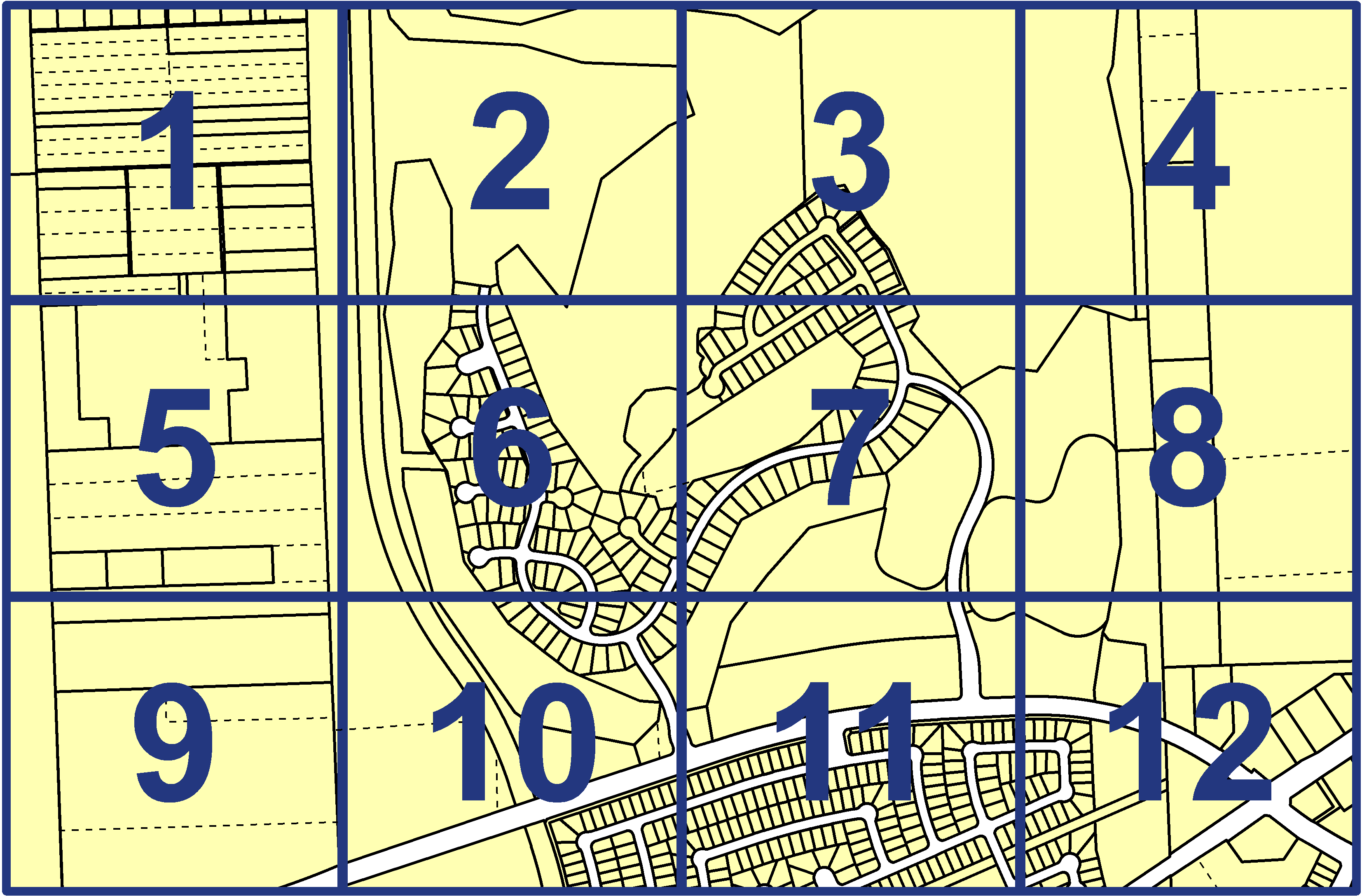 quarter facet map