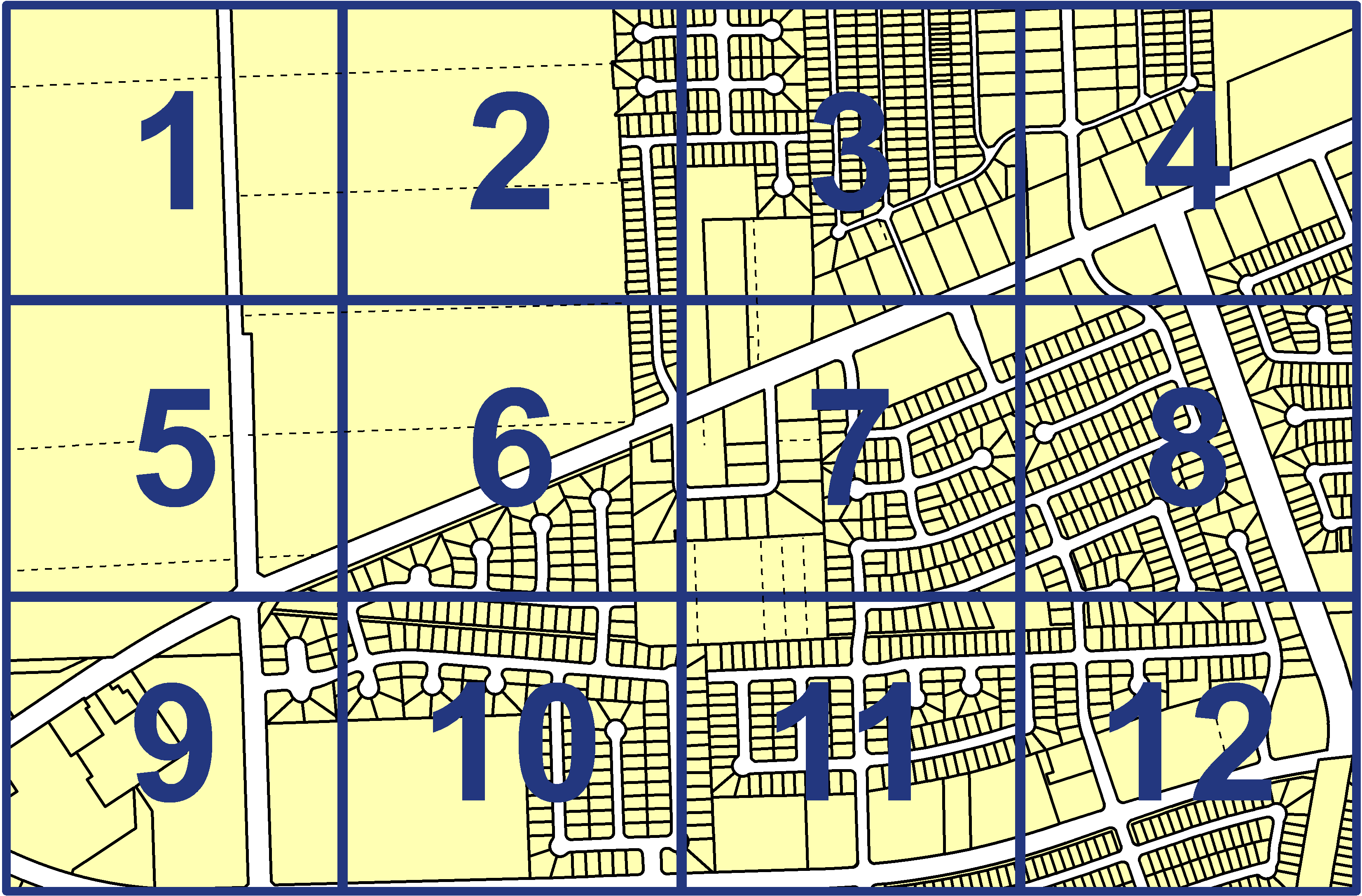 quarter facet map